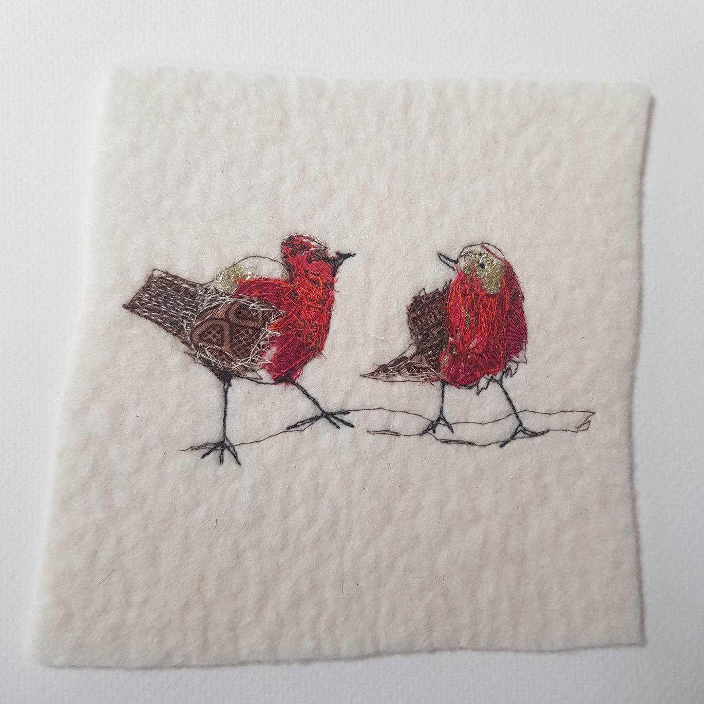 Robins | Original Embroidery Artwork