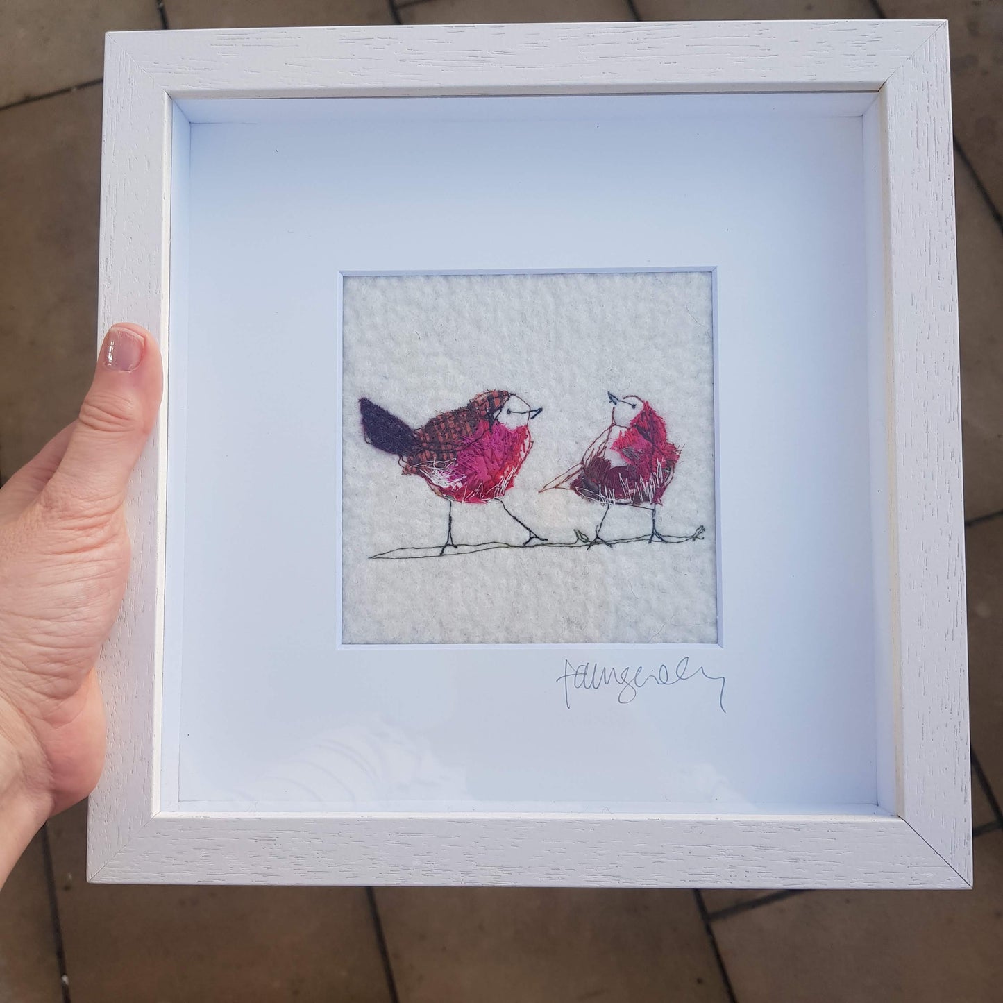 Robins | Original Embroidery Artwork