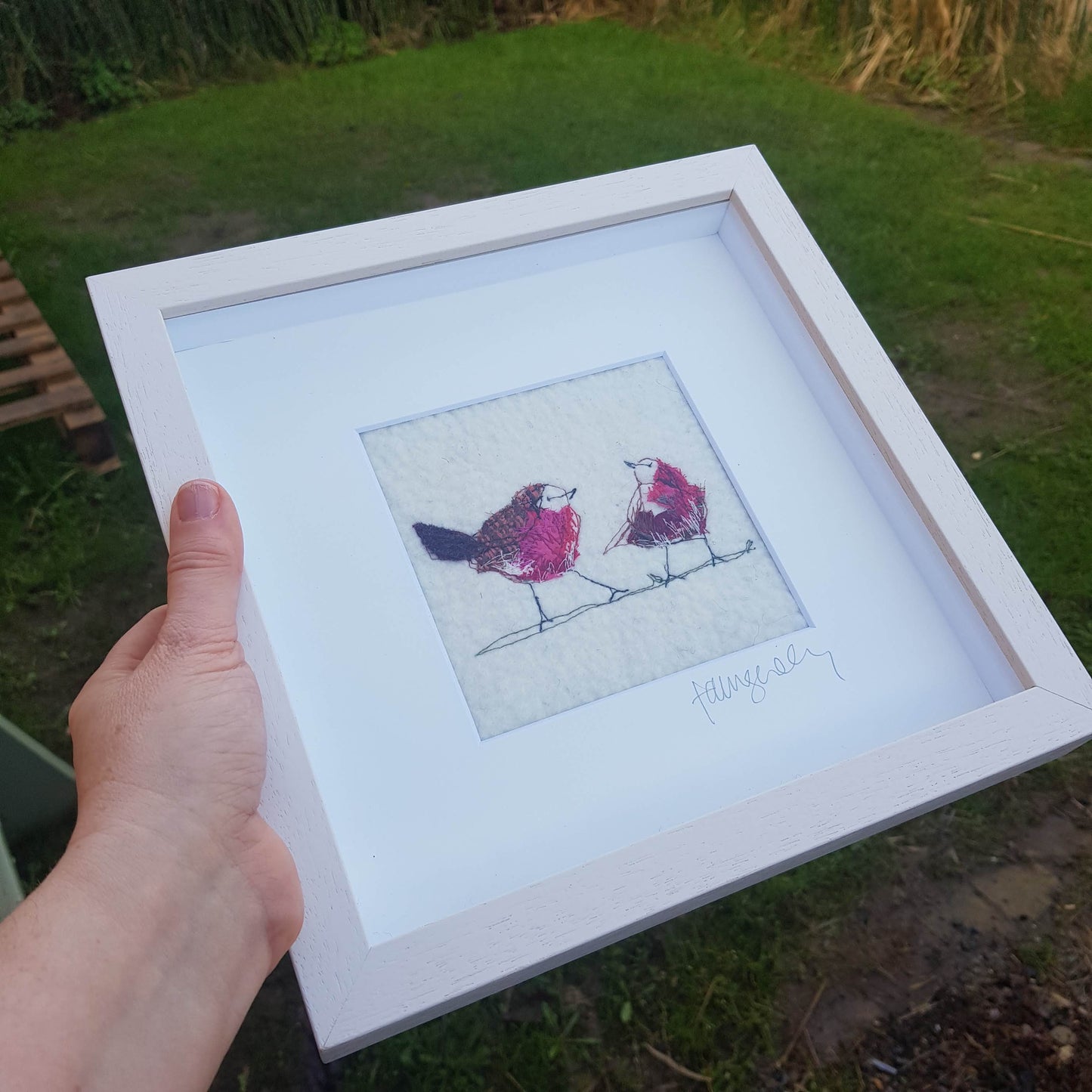 Robins | Original Embroidery Artwork