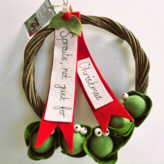 Seasonal Sprouts Christmas Door Wreath