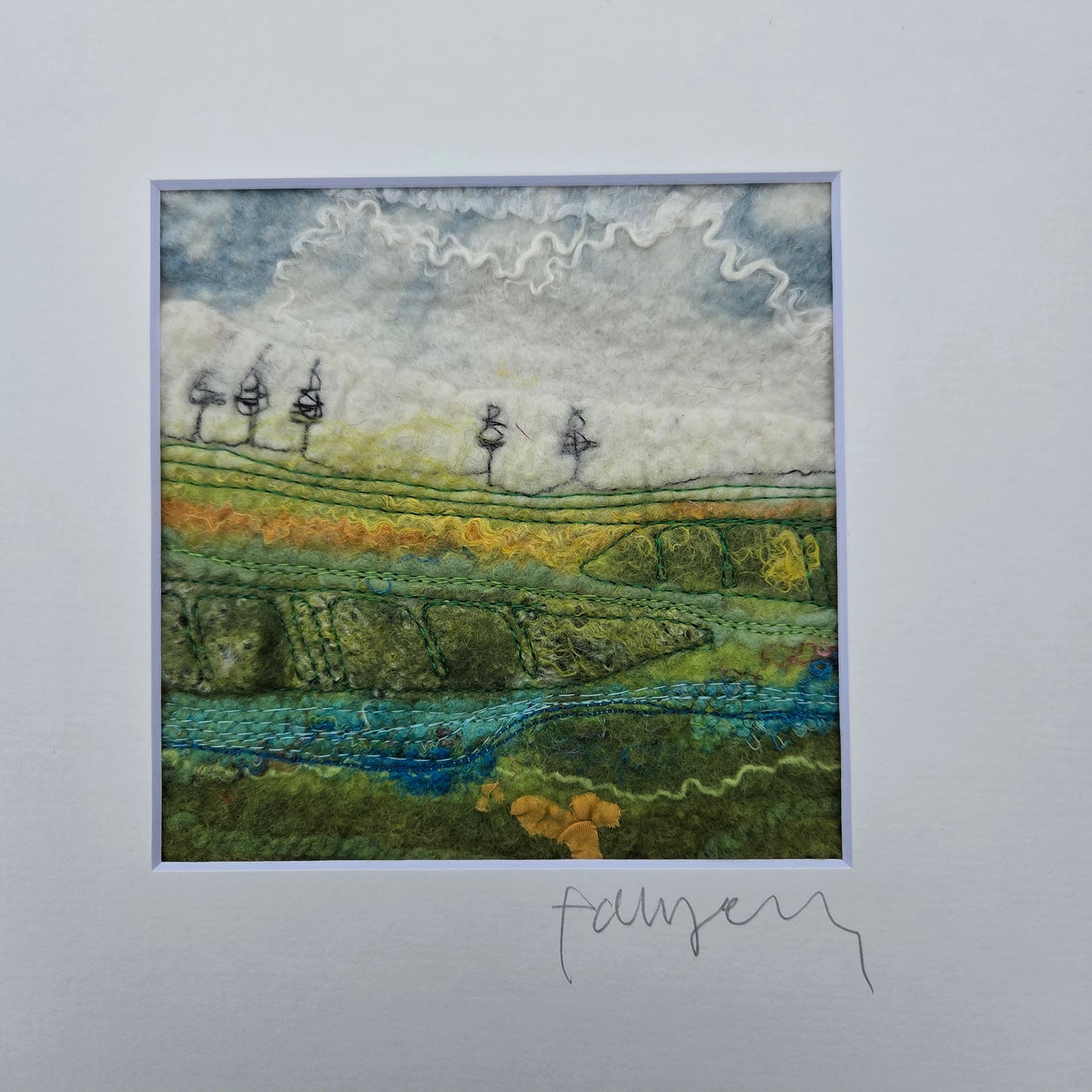 Down by the River: Textile Irish landscape