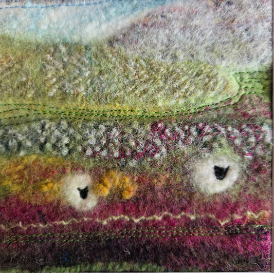 Sheep in Irish Autumn: Irish Textile Landscape