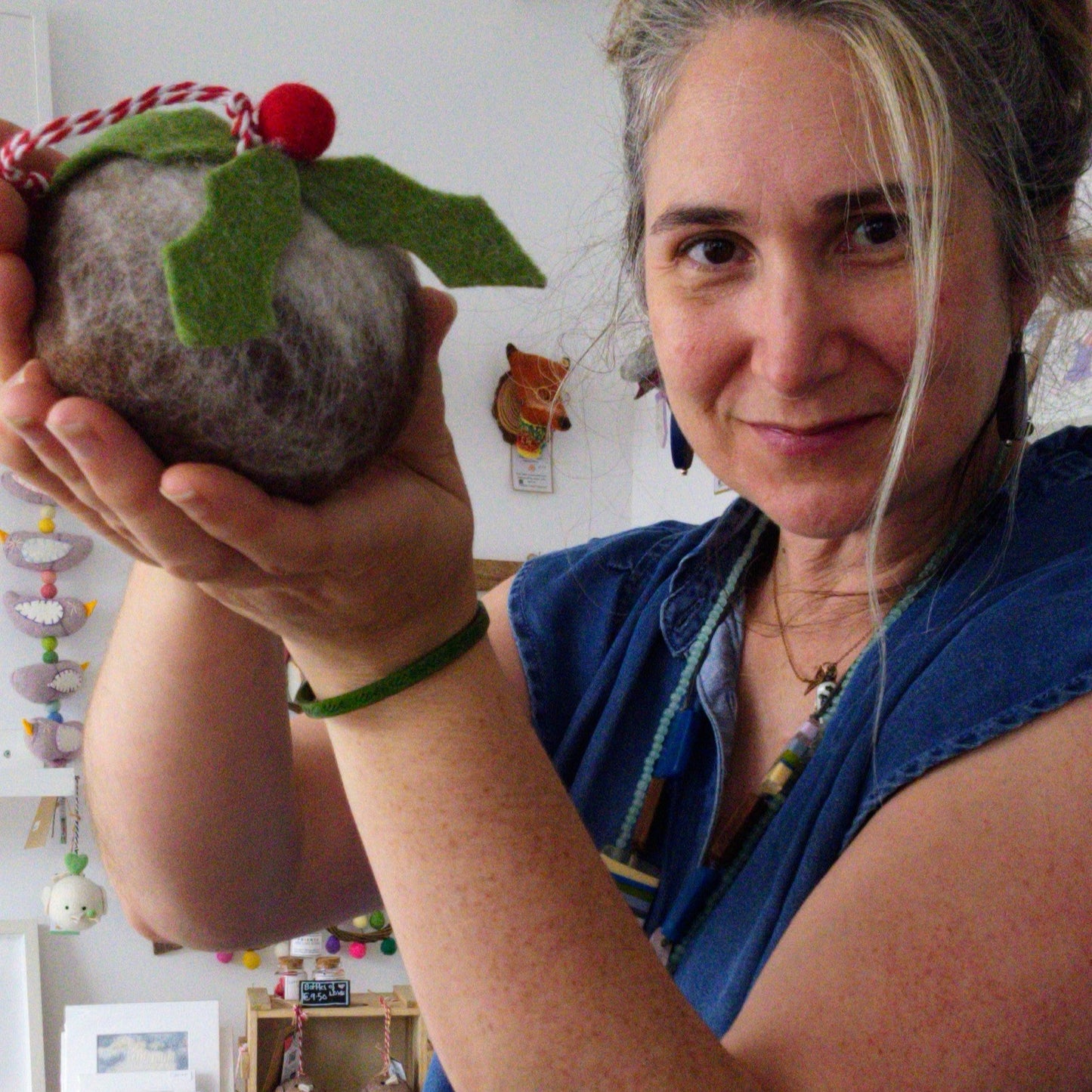Figgy Pudding Felt Bauble