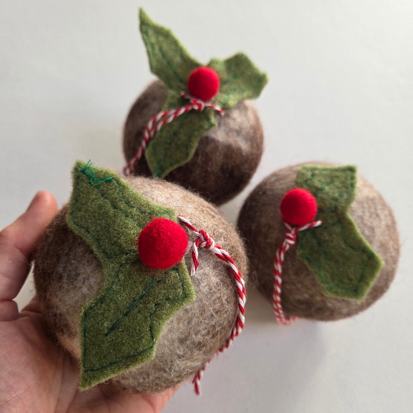 Figgy Pudding Felt Bauble