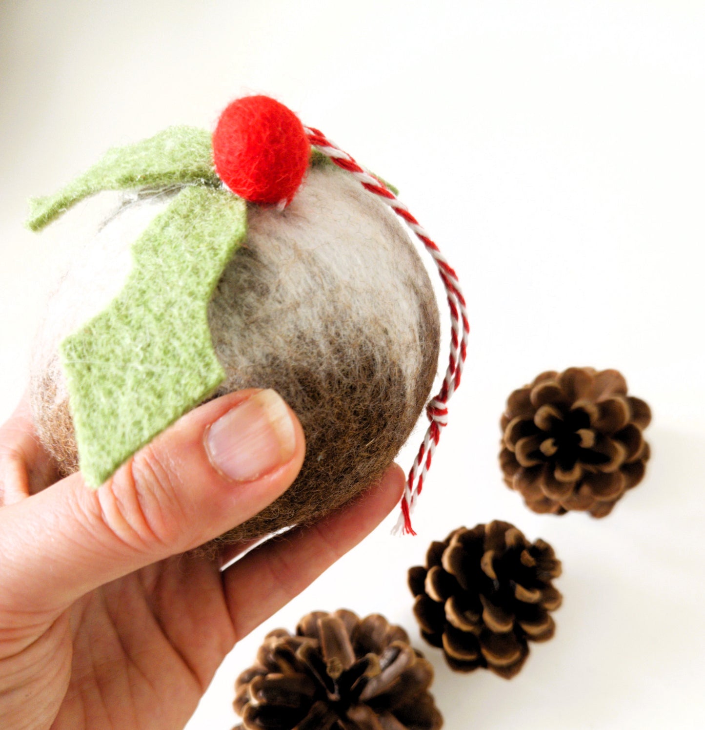 Figgy Pudding Felt Bauble
