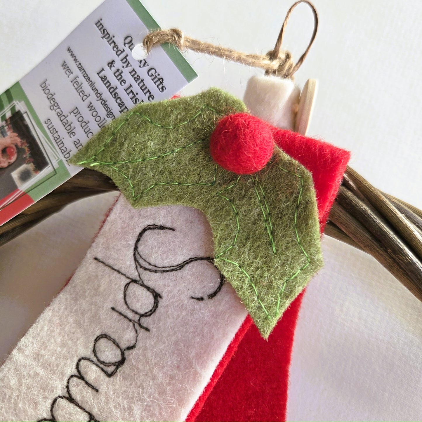 Seasonal Sprouts Christmas Door Wreath