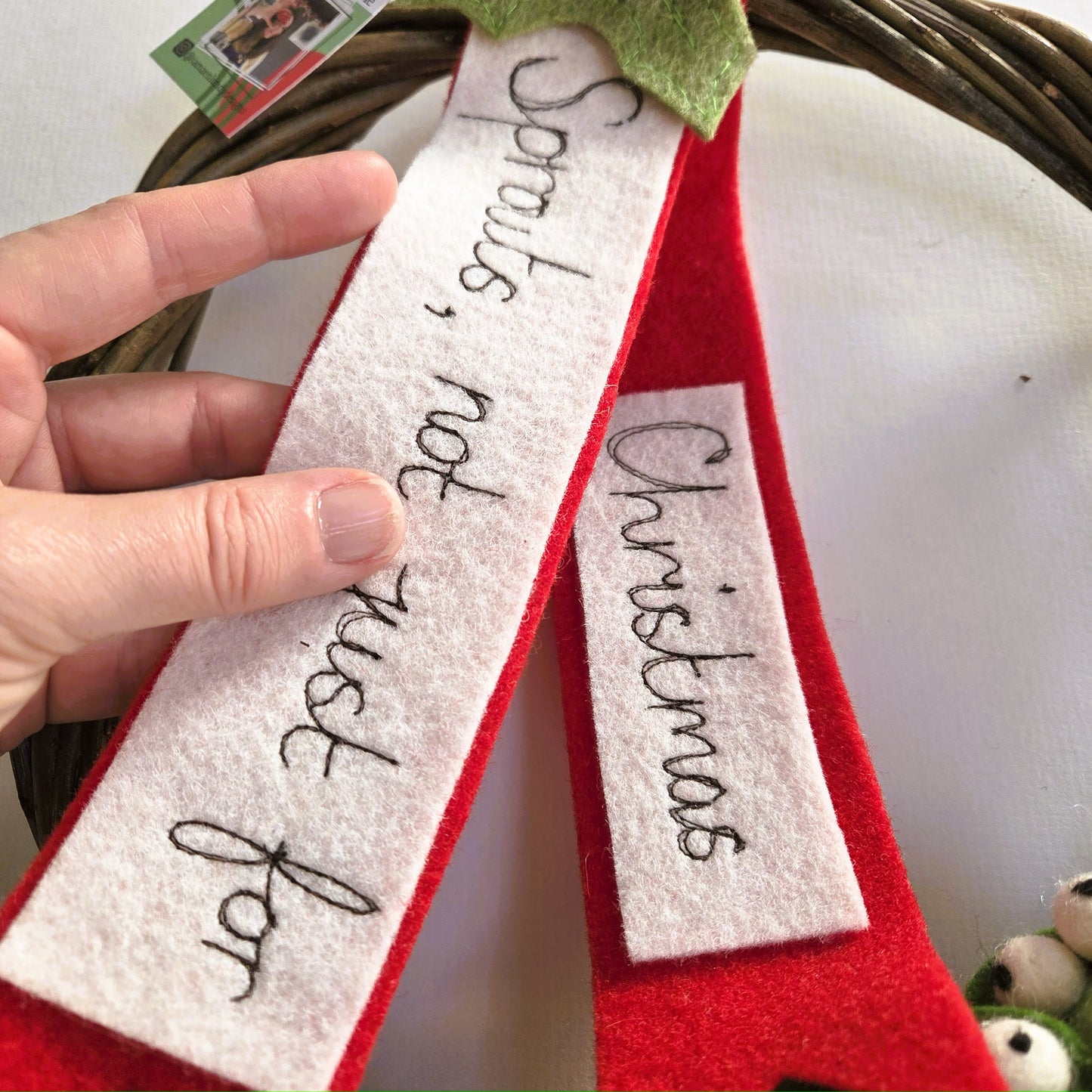 Seasonal Sprouts Christmas Door Wreath