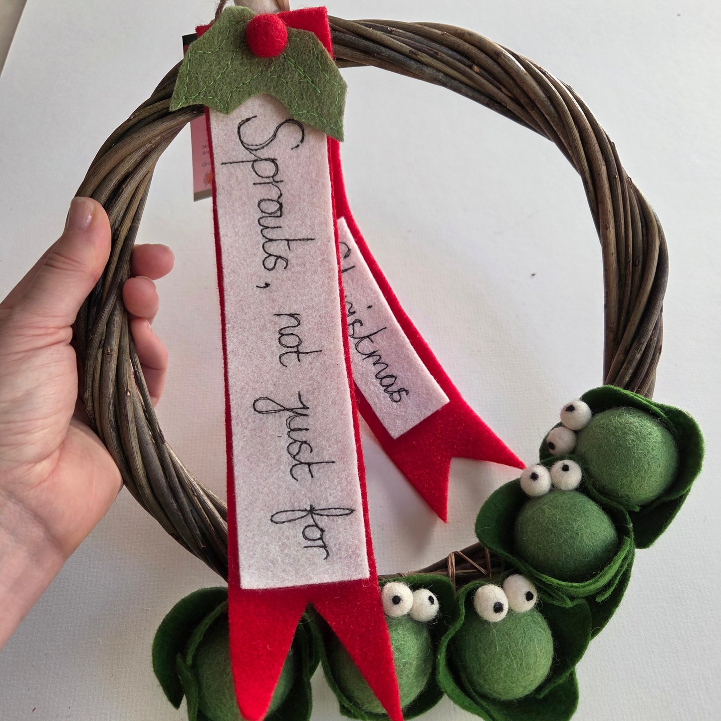 Seasonal Sprouts Christmas Door Wreath