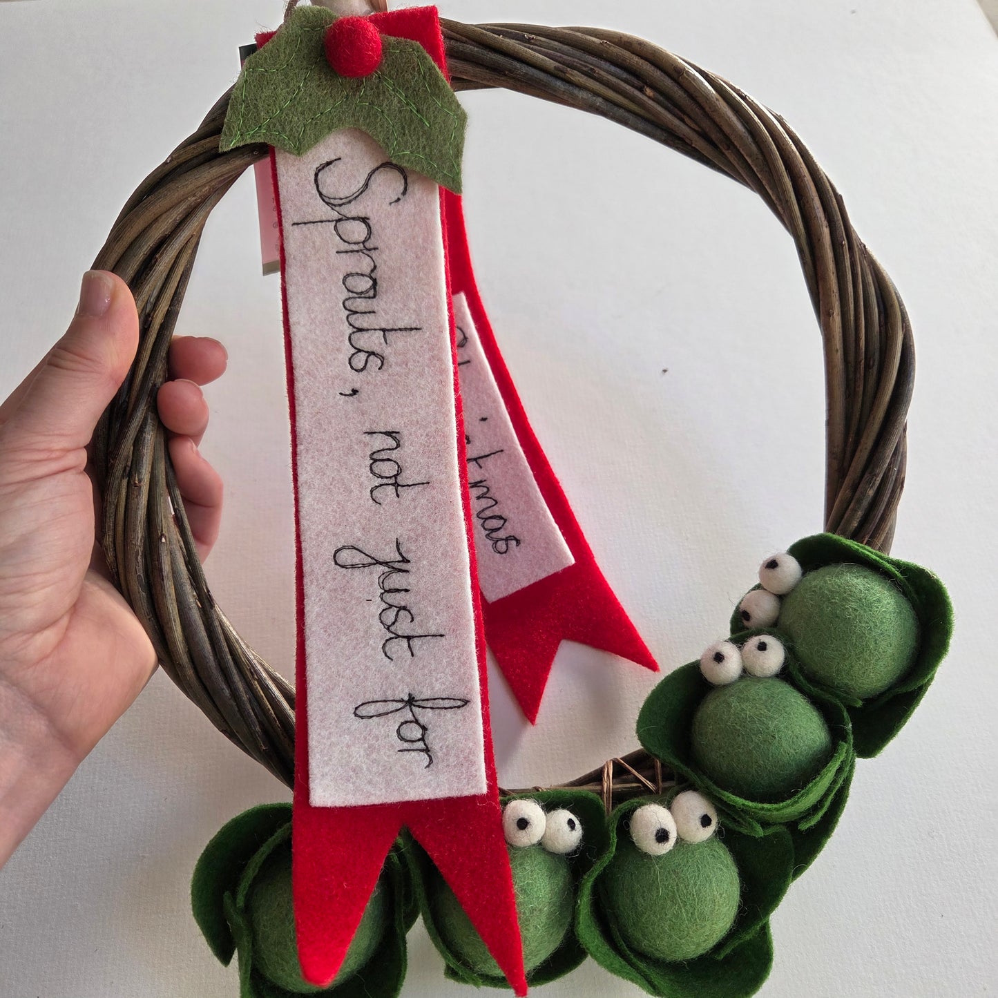 Seasonal Sprouts Christmas Door Wreath