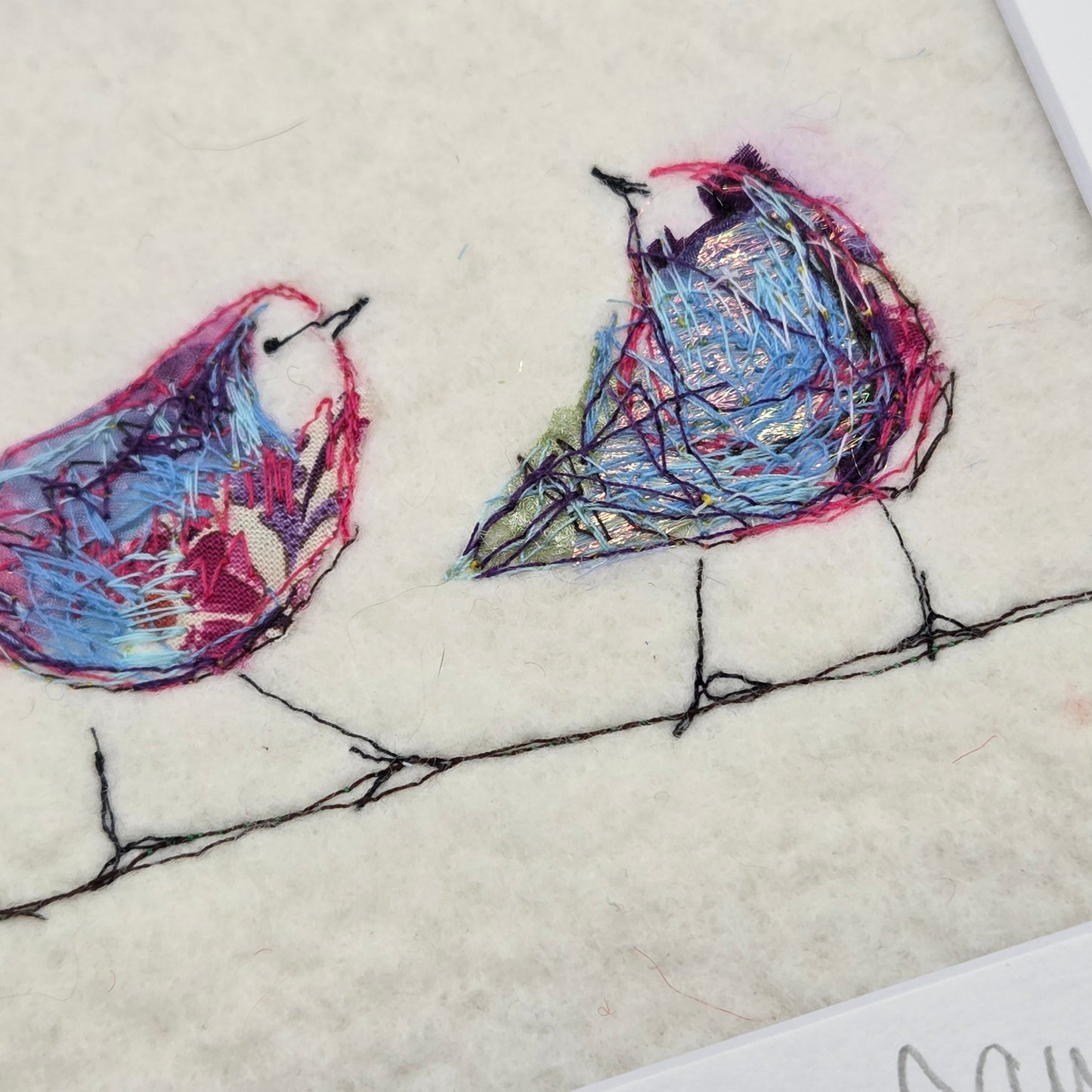 Feathered Friends | Original Embroidery Artwork