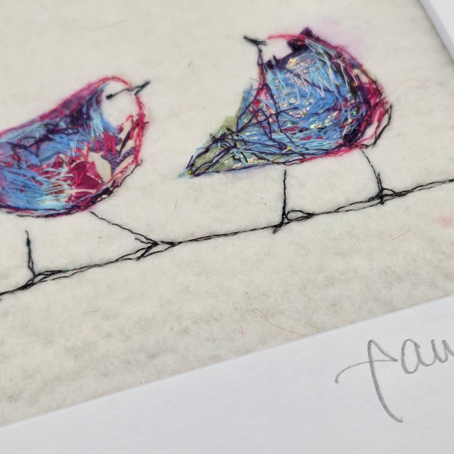 Feathered Friends | Original Embroidery Artwork