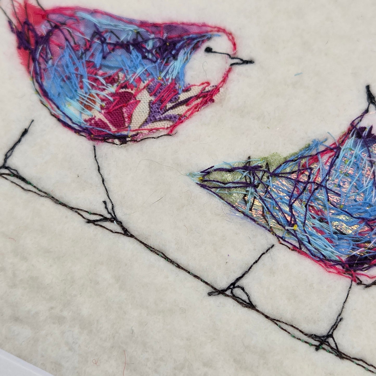 Feathered Friends | Original Embroidery Artwork