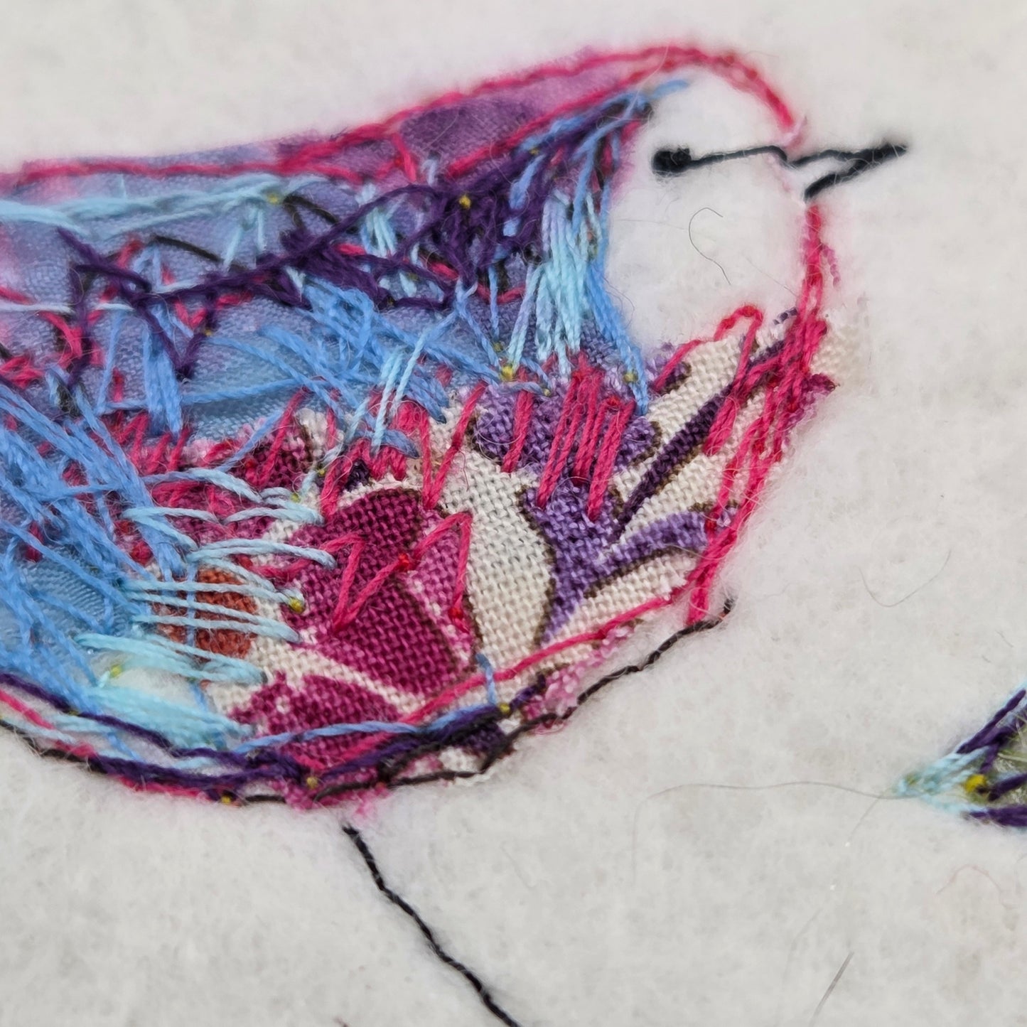 Feathered Friends | Original Embroidery Artwork