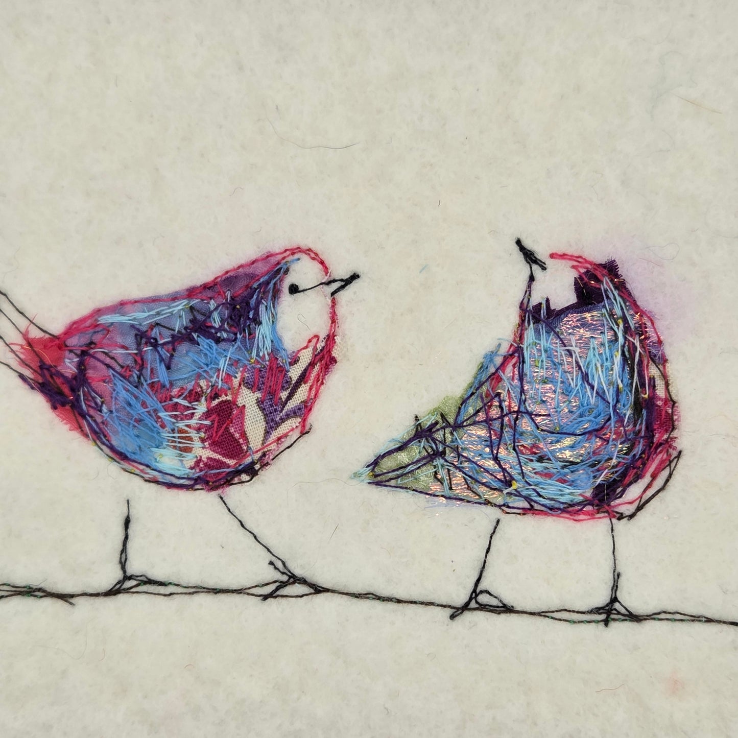 Feathered Friends | Original Embroidery Artwork