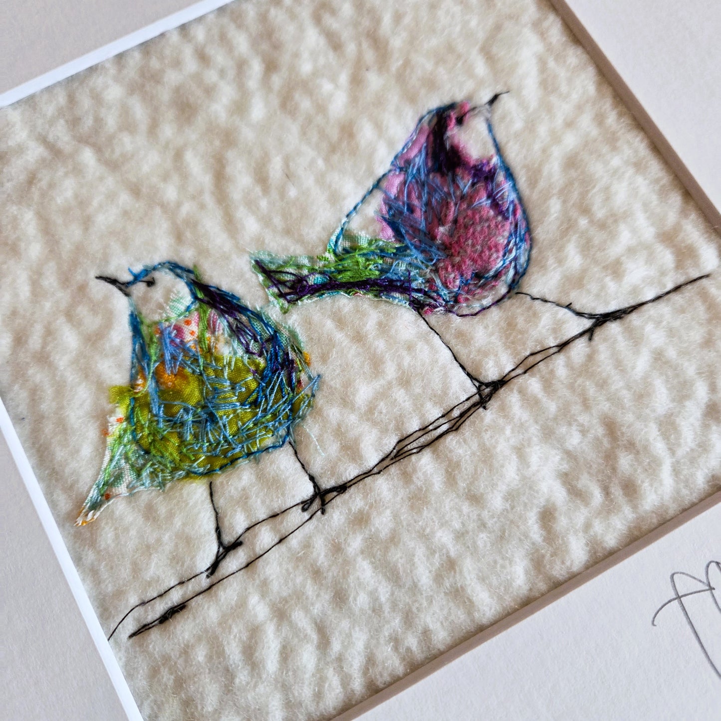 Feathered Friends | Original Embroidery Artwork