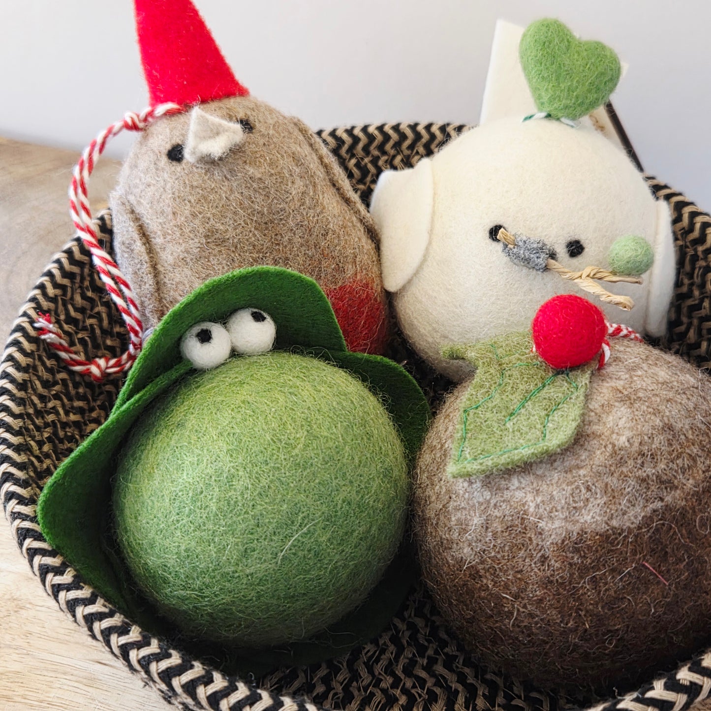 Figgy Pudding Felt Bauble