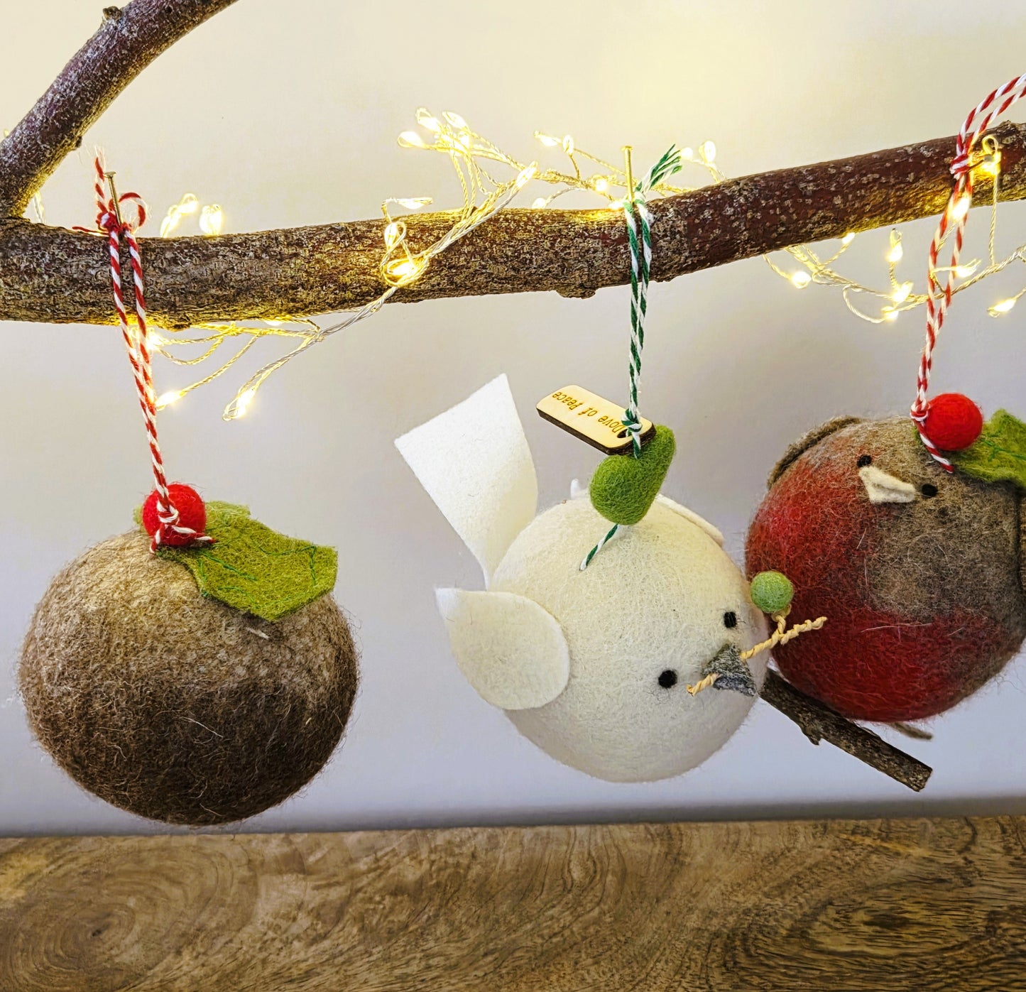 Figgy Pudding Felt Bauble