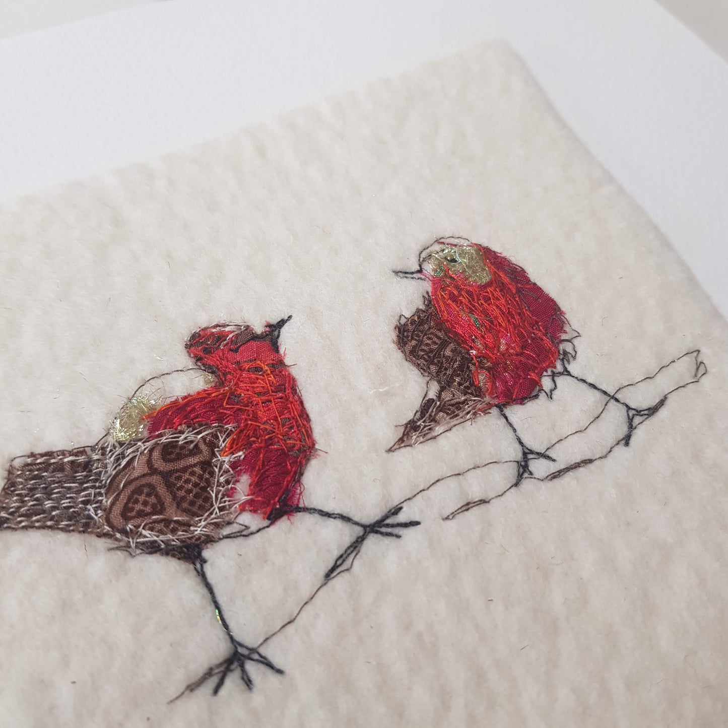 Robins | Original Embroidery Artwork