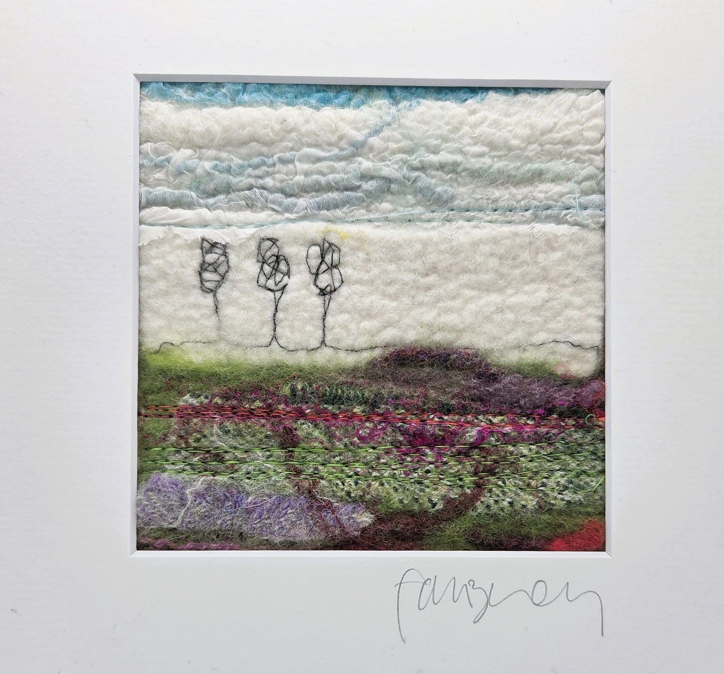 Irish textile Landscape: Heather
