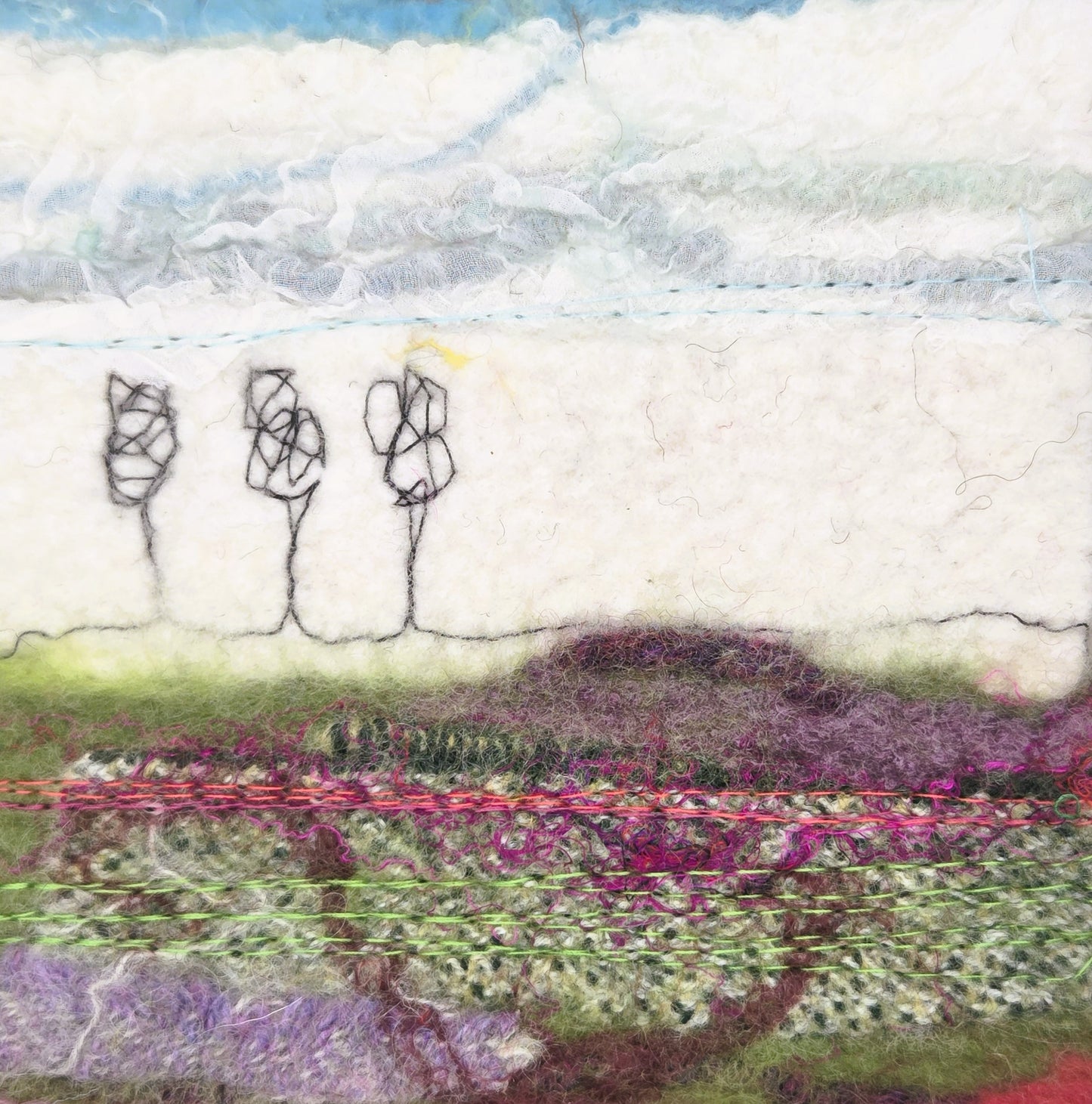 Irish textile Landscape: Heather