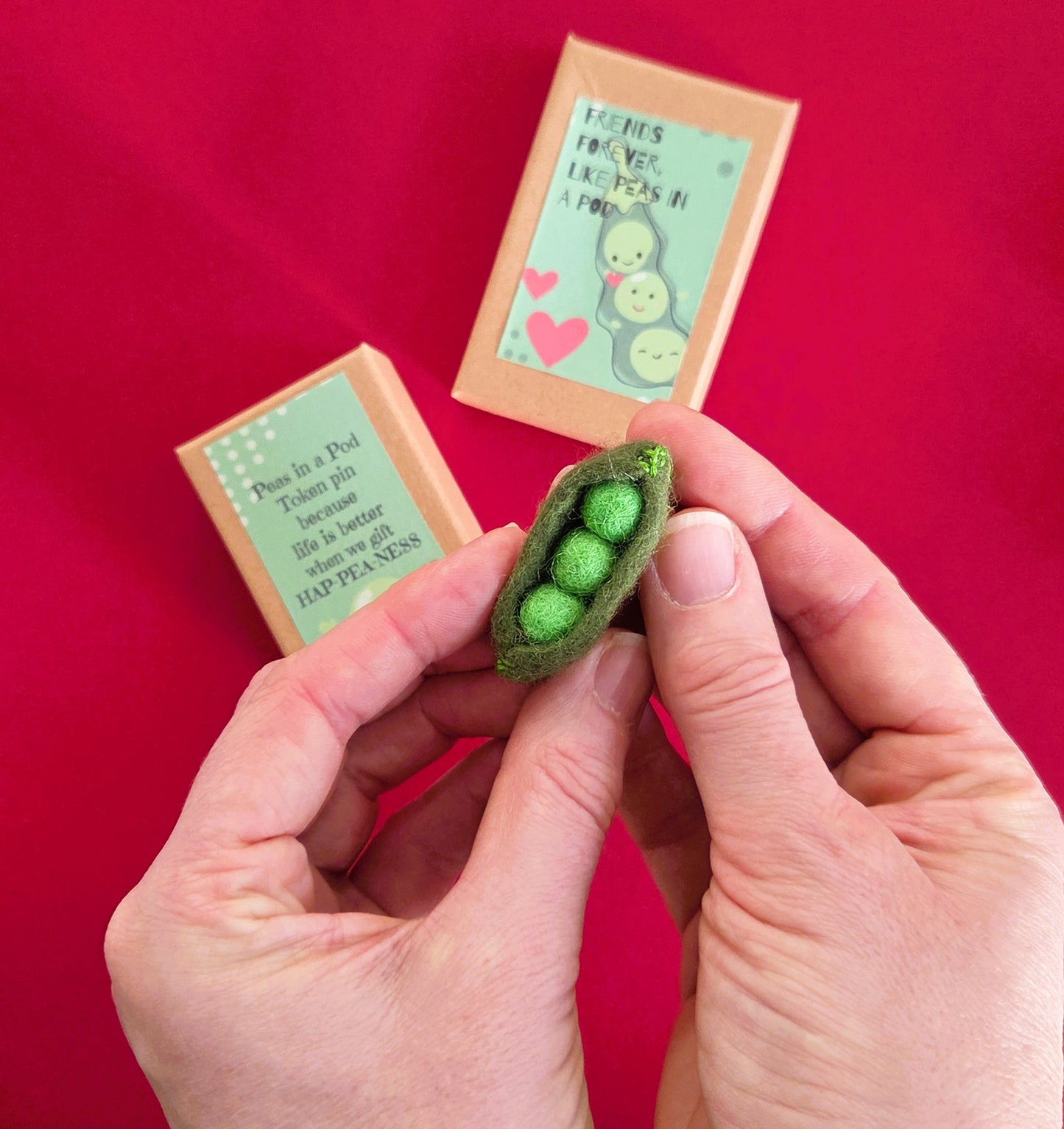 Peas in a Pod Brooch in a Box