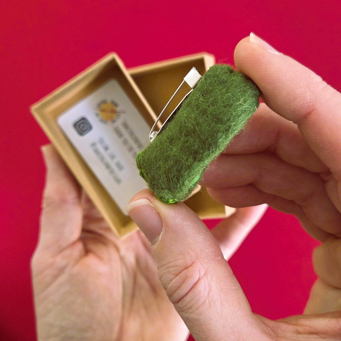 Peas in a Pod Brooch in a Box