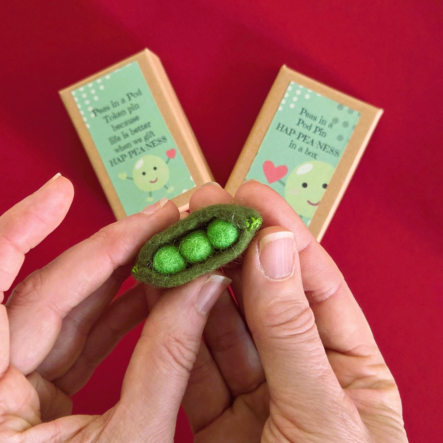 Peas in a Pod Brooch in a Box