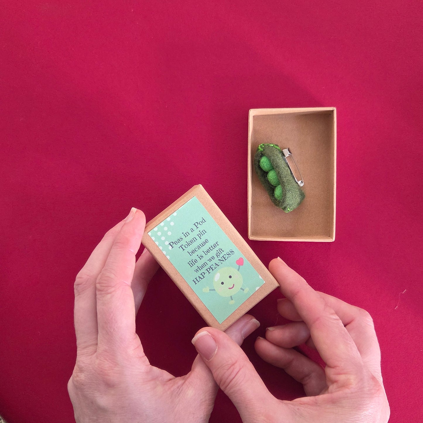 Peas in a Pod Brooch in a Box
