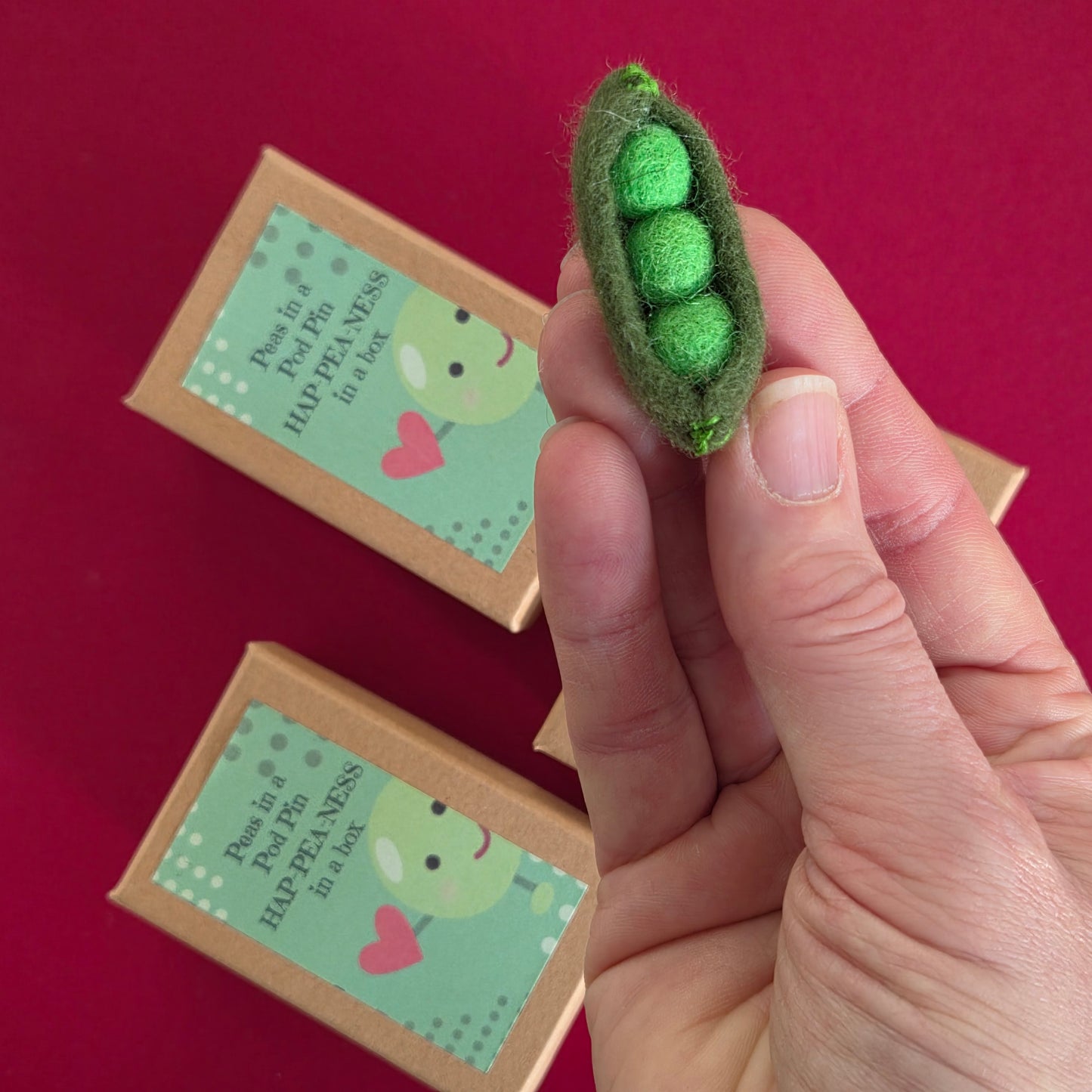 Peas in a Pod Brooch in a Box