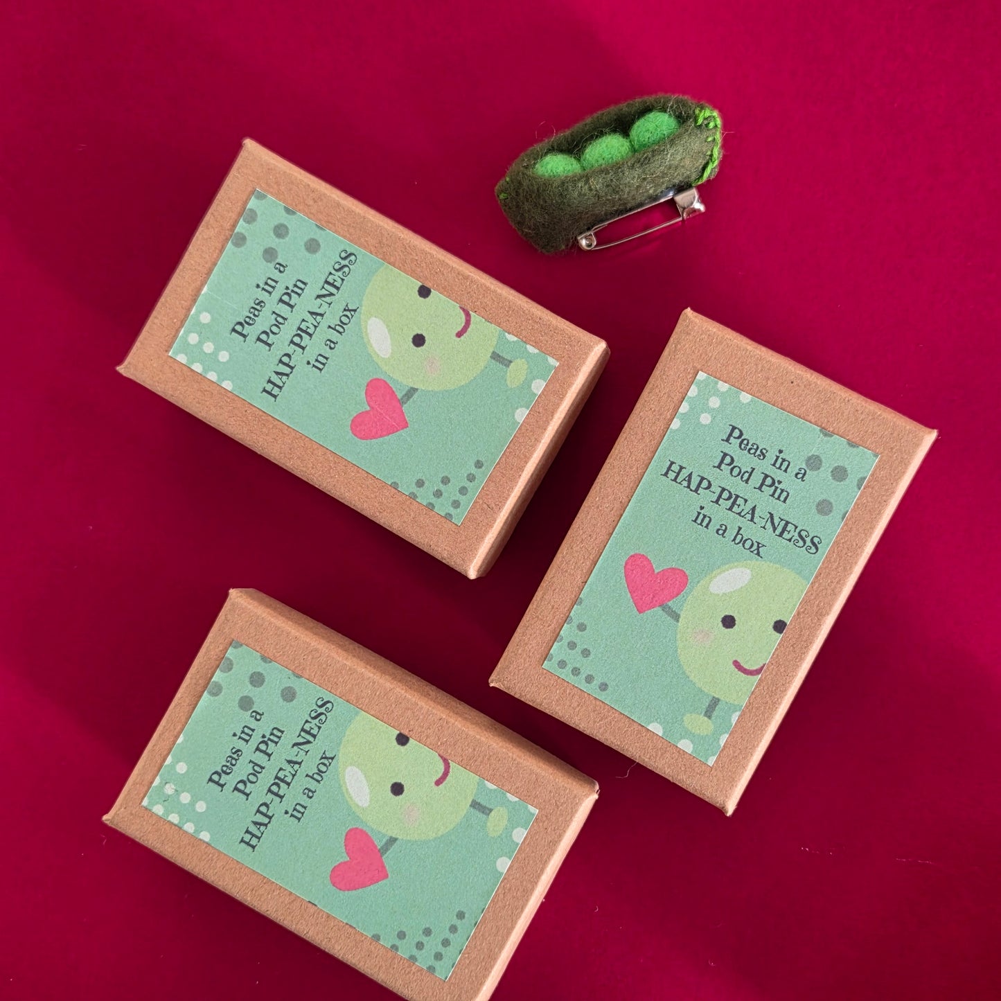 Peas in a Pod Brooch in a Box