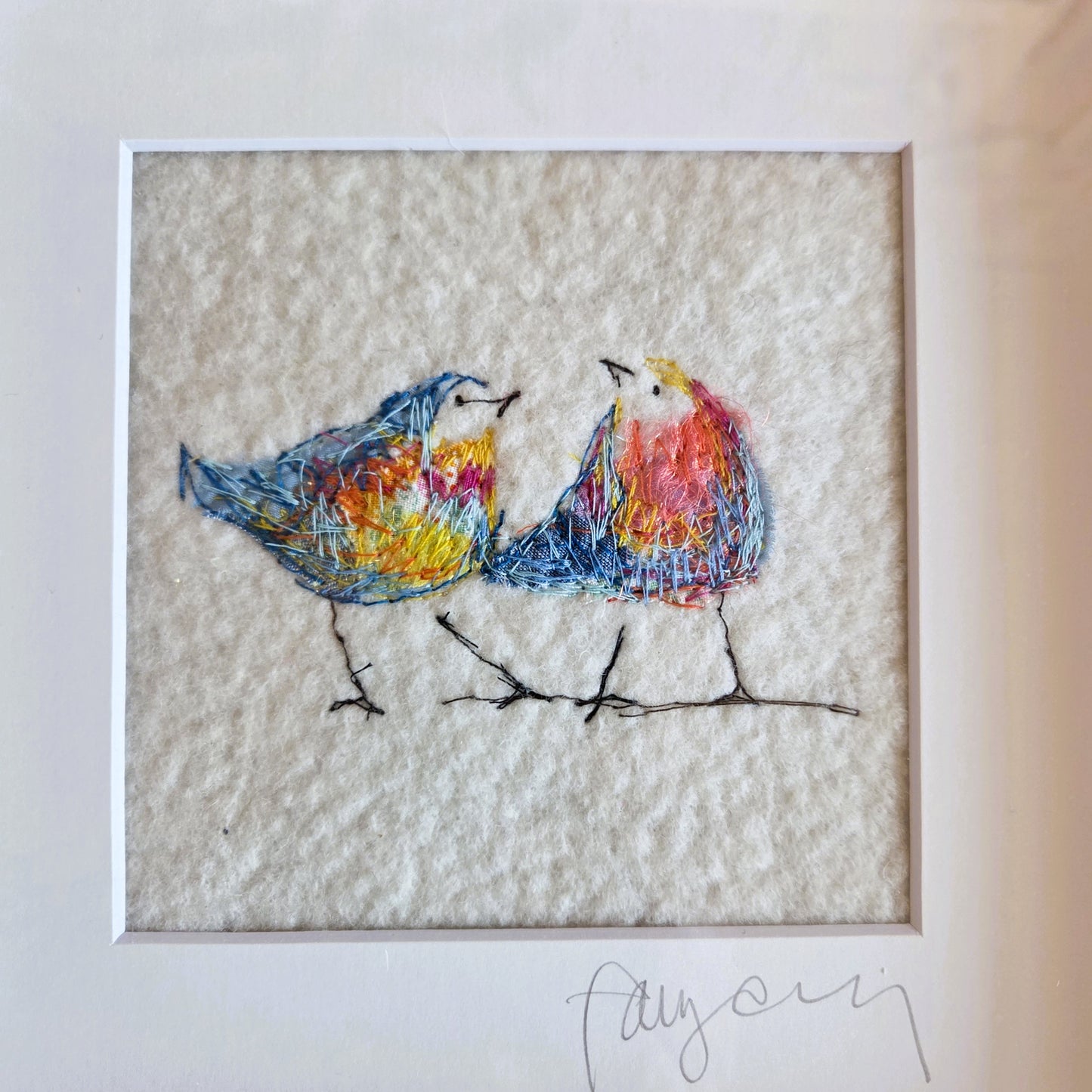 Feathered Friends | Original Embroidery Artwork