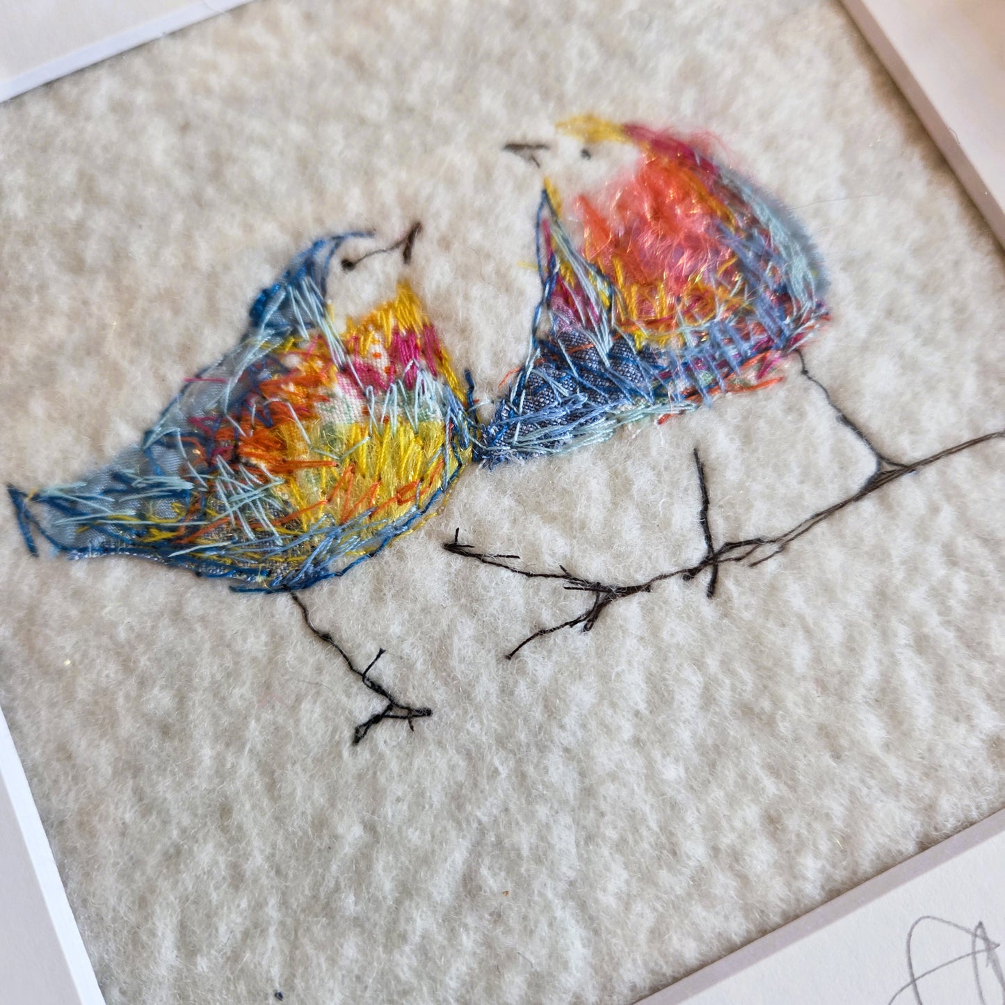 Feathered Friends | Original Embroidery Artwork