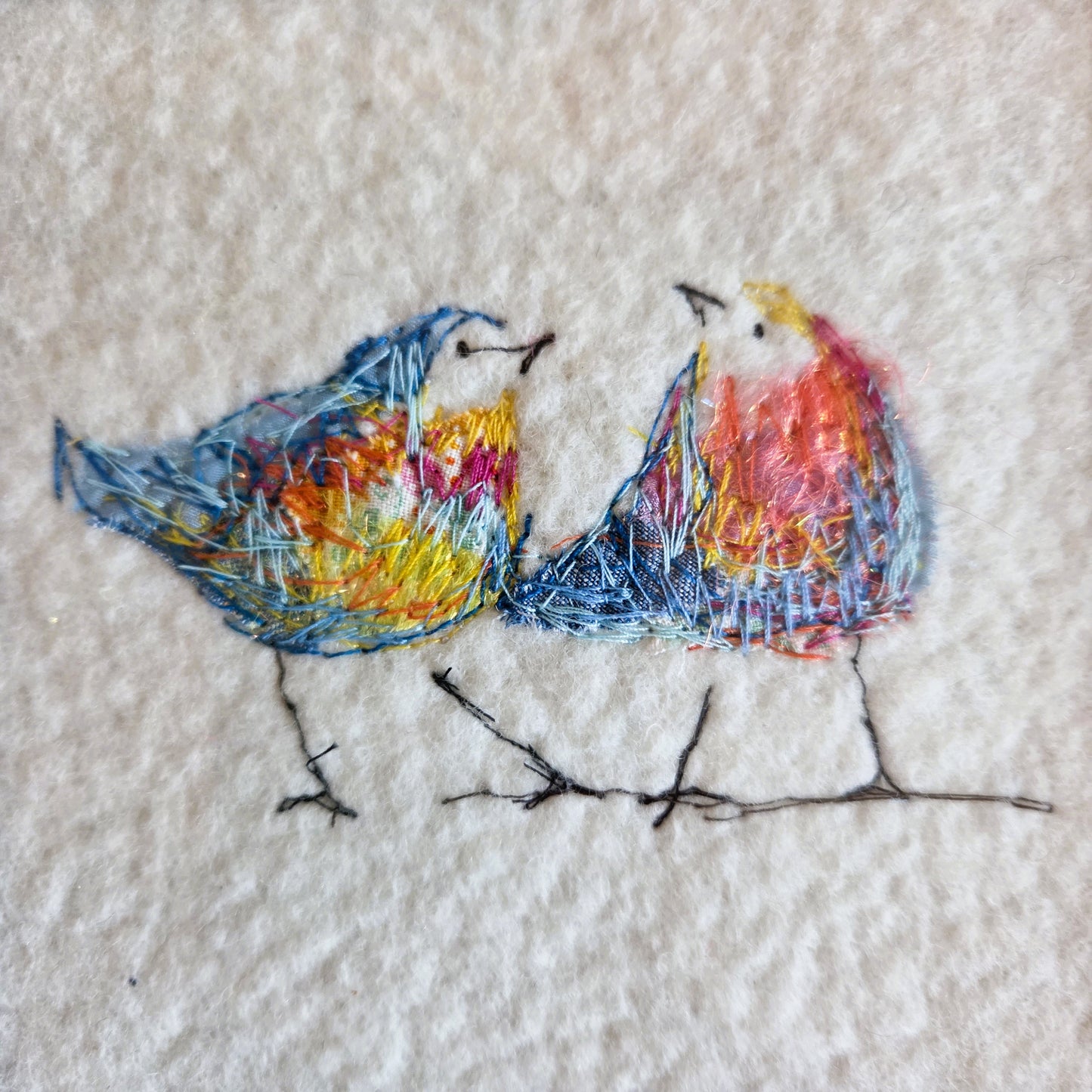 Feathered Friends | Original Embroidery Artwork