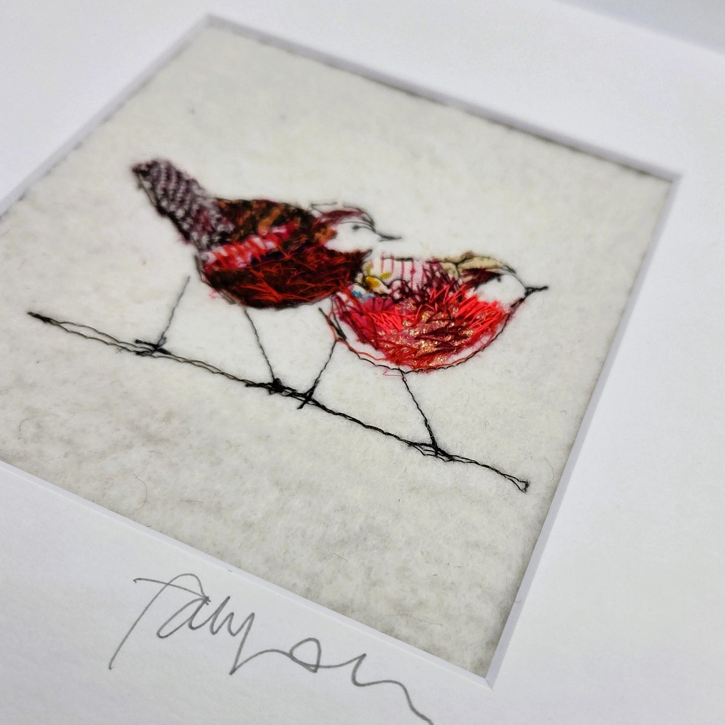 Robins | Original Embroidery Artwork