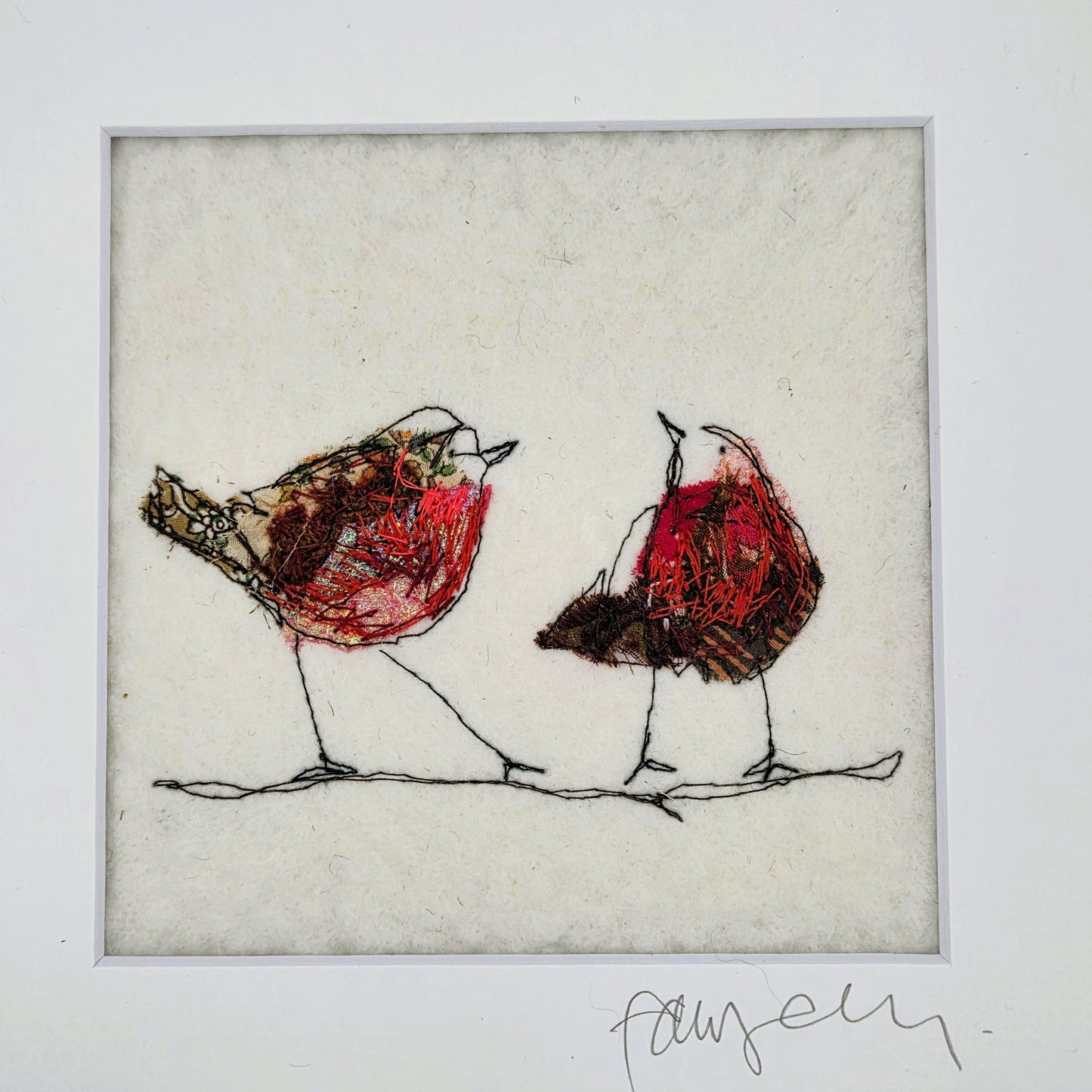 Robins | Original Embroidery Artwork