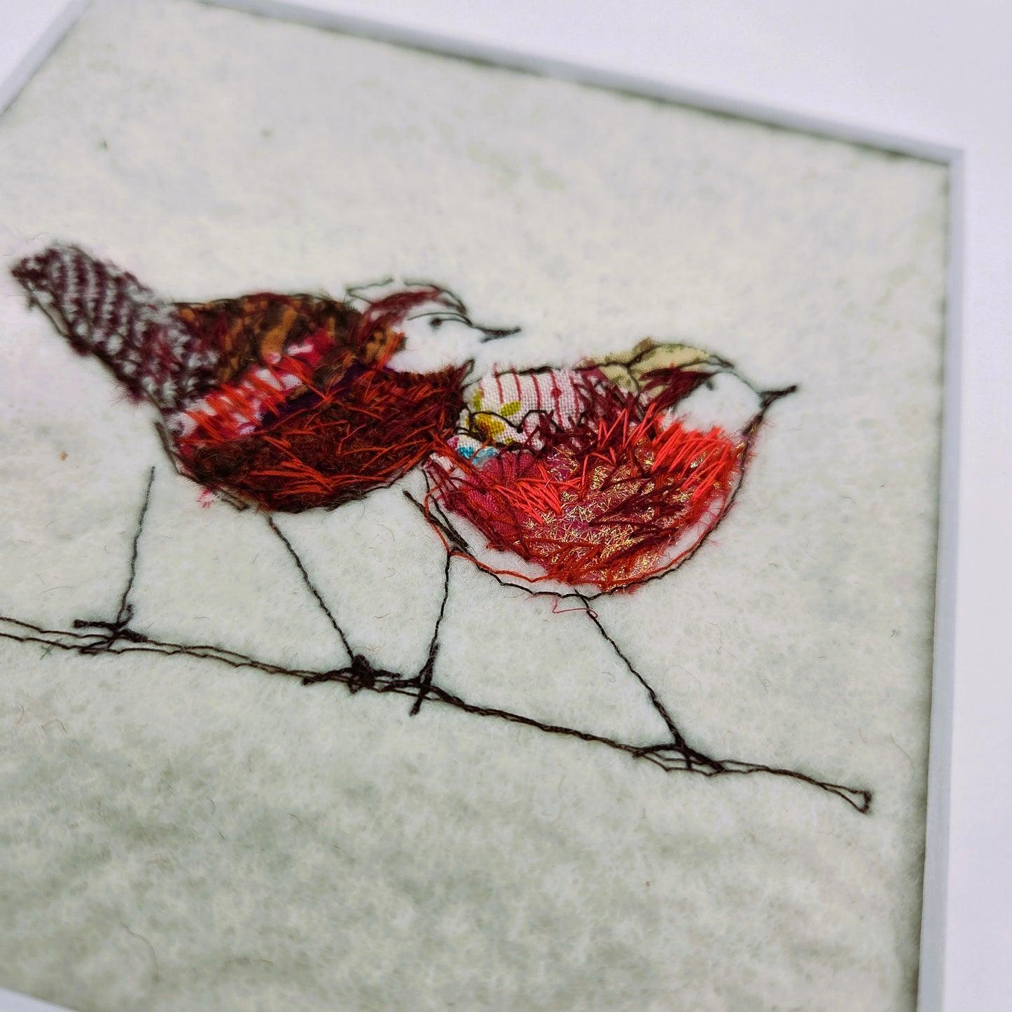 Robins | Original Embroidery Artwork