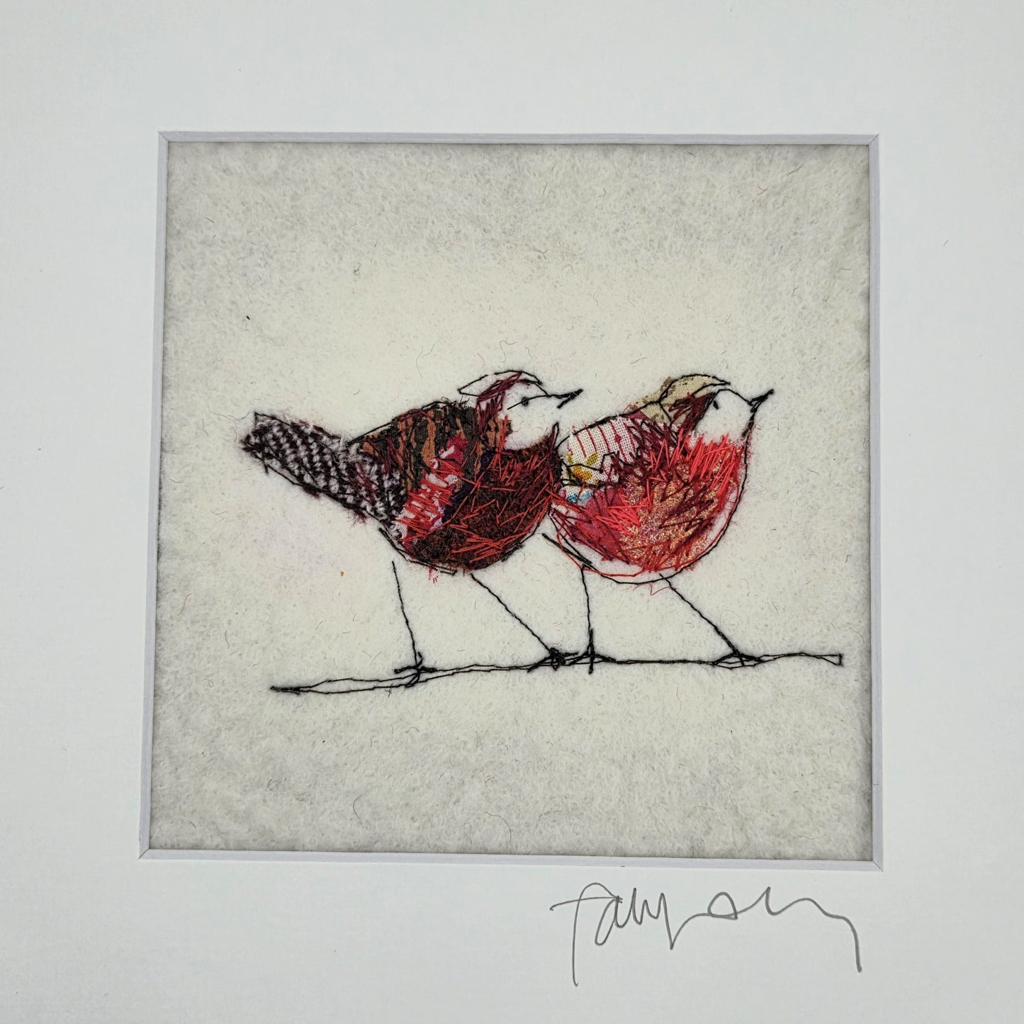 Robins | Original Embroidery Artwork