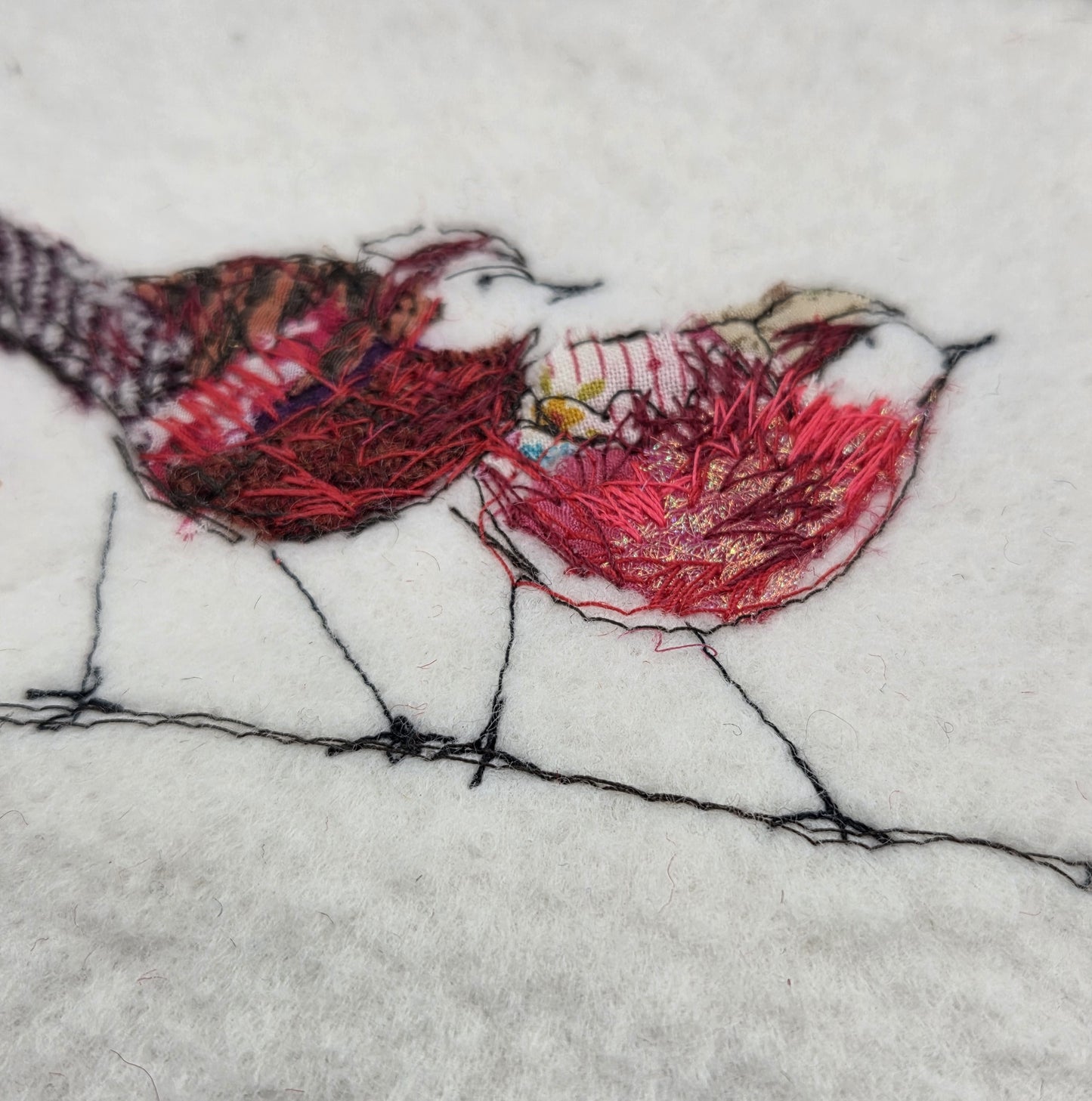 Robins | Original Embroidery Artwork