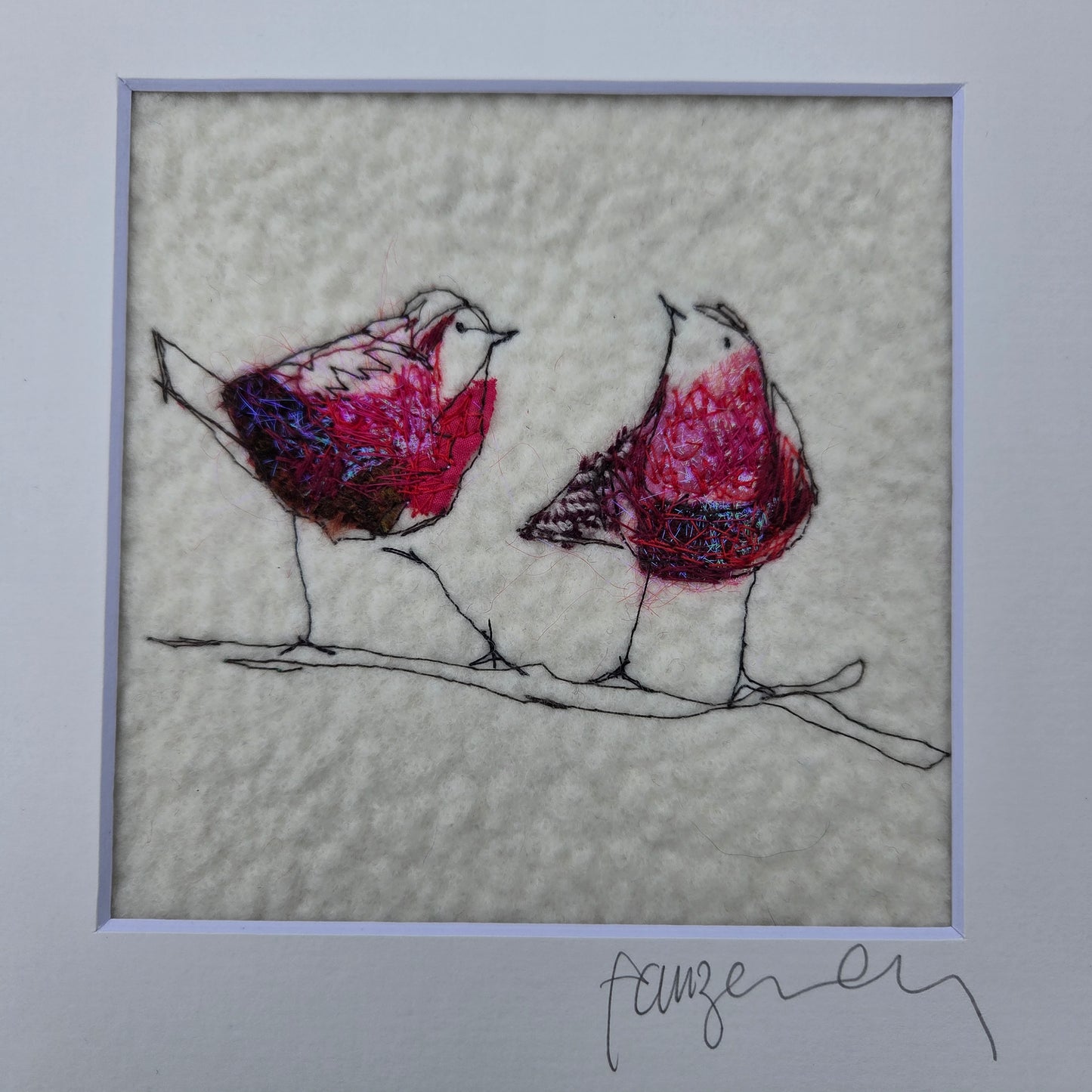 Robins | Original Embroidery Artwork