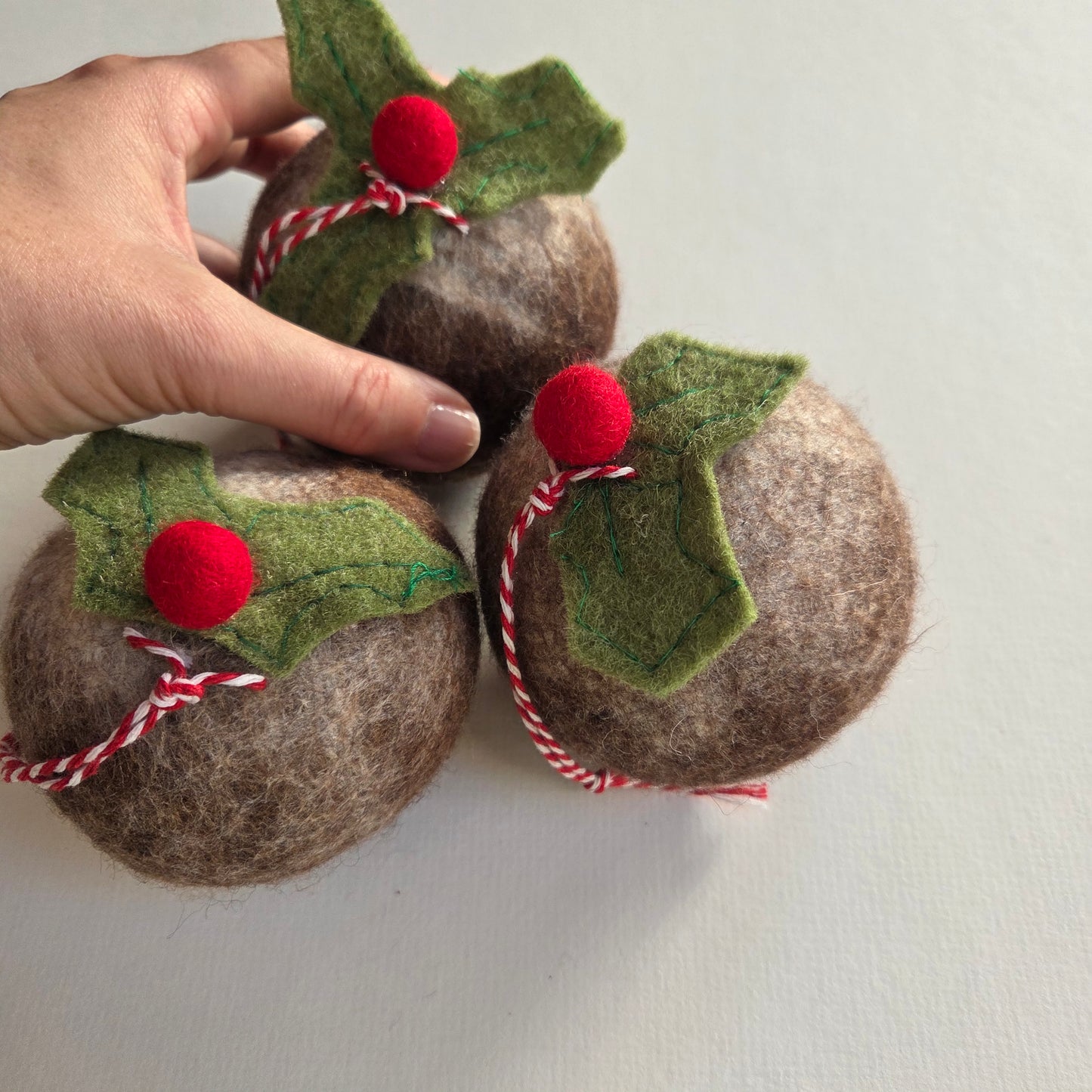 Figgy Pudding Felt Bauble