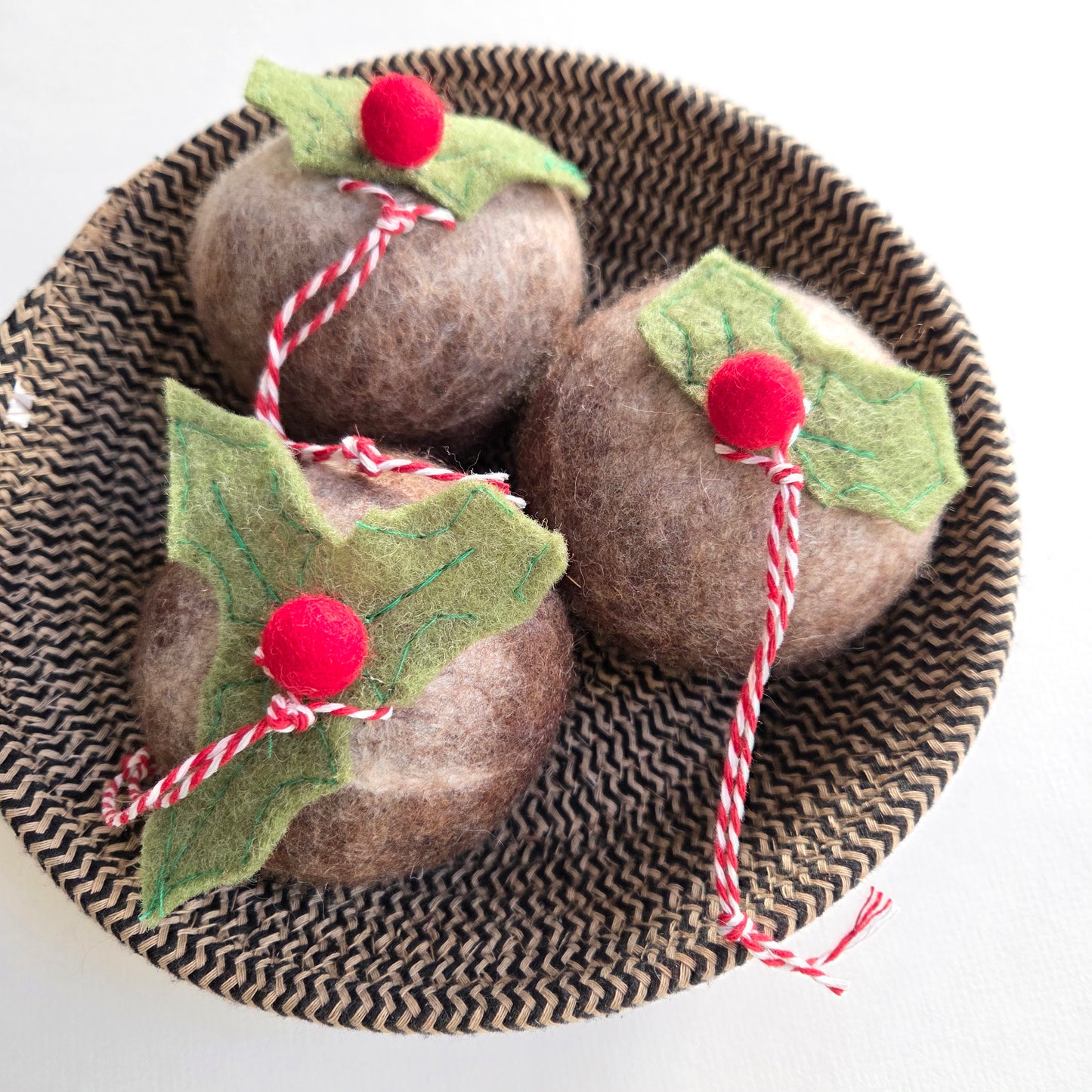 Figgy Pudding Felt Bauble