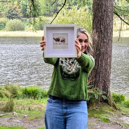 Robins | Original Embroidery Artwork