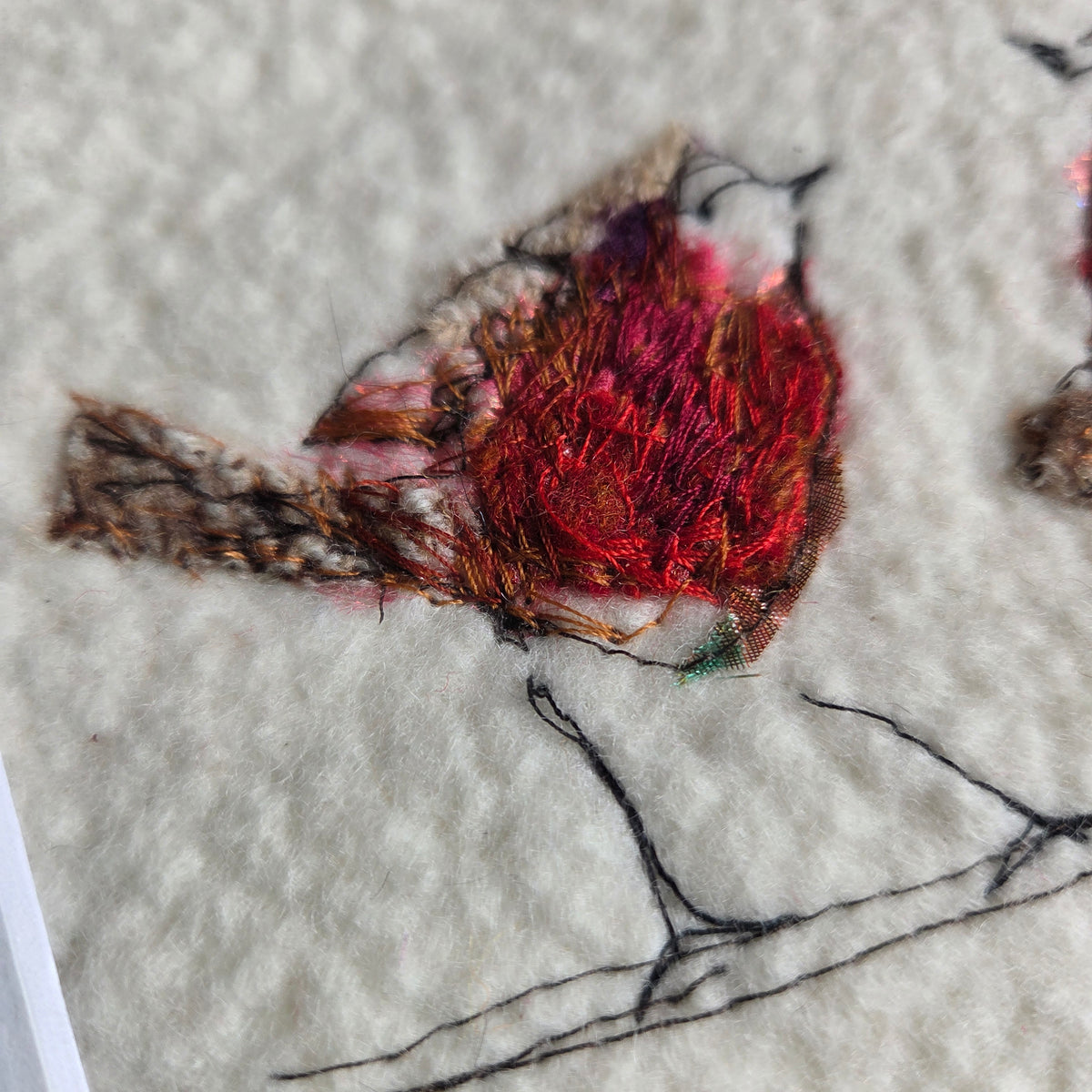 Robins | Original Embroidery Artwork