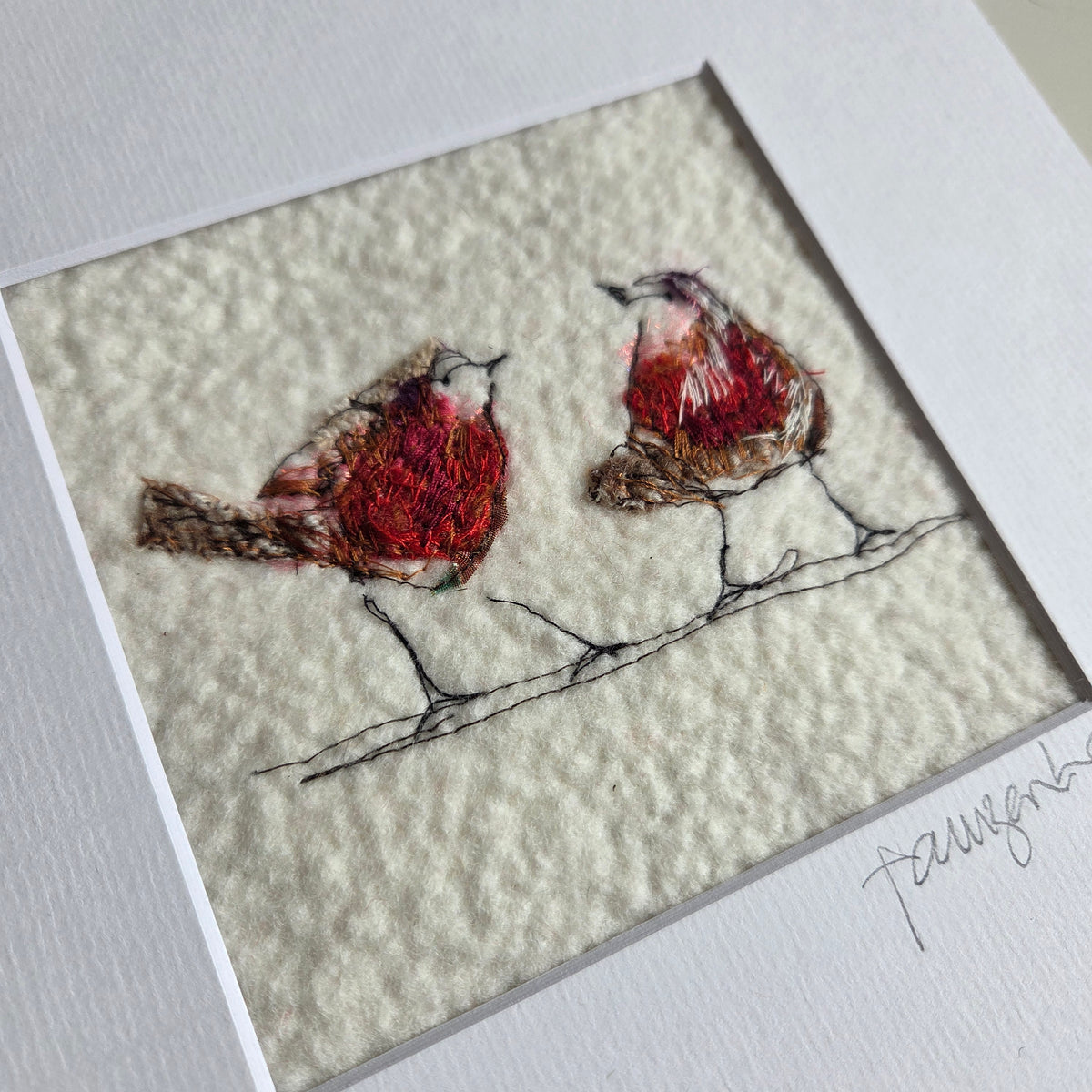 Robins | Original Embroidery Artwork