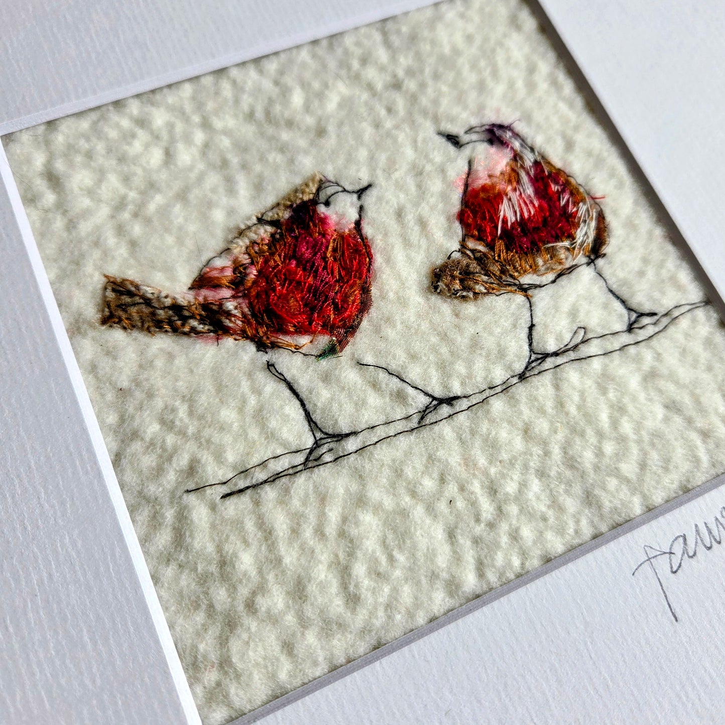 Robins | Original Embroidery Artwork
