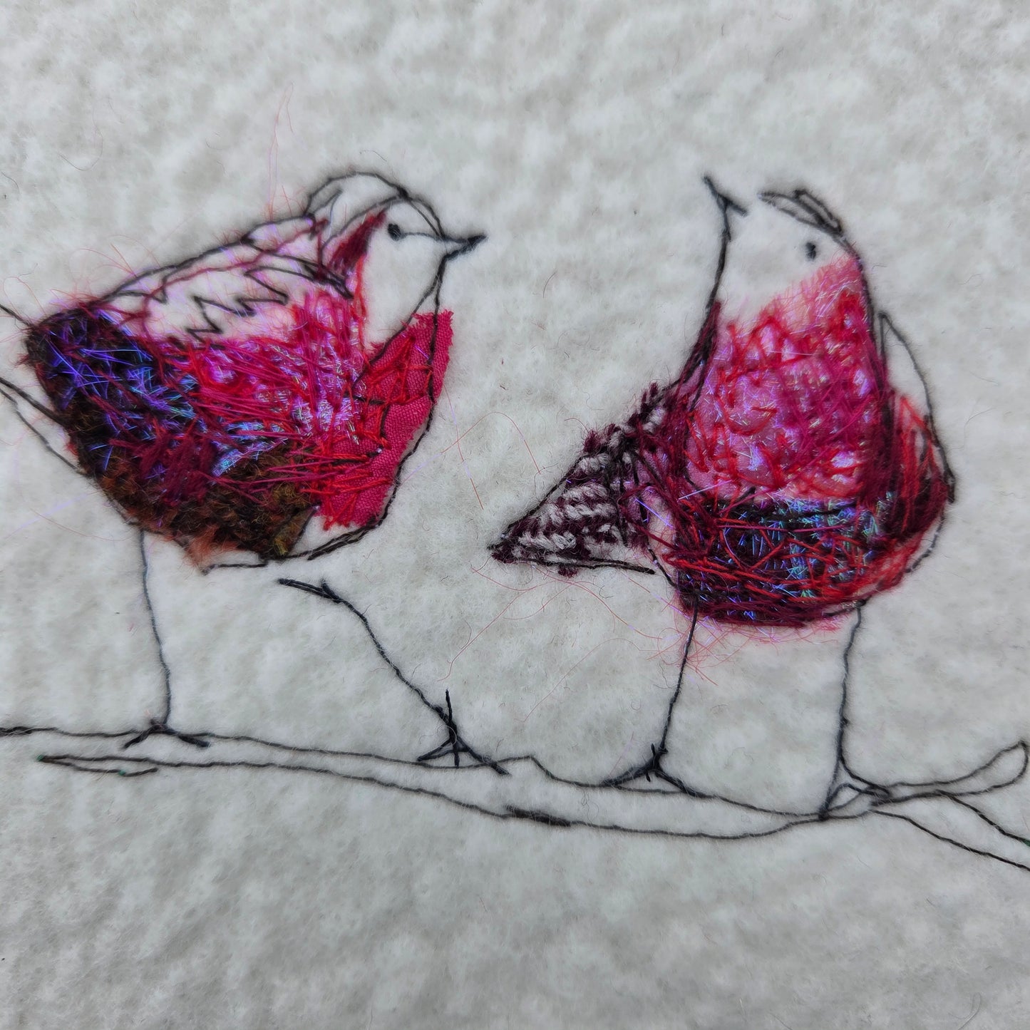 Robins | Original Embroidery Artwork